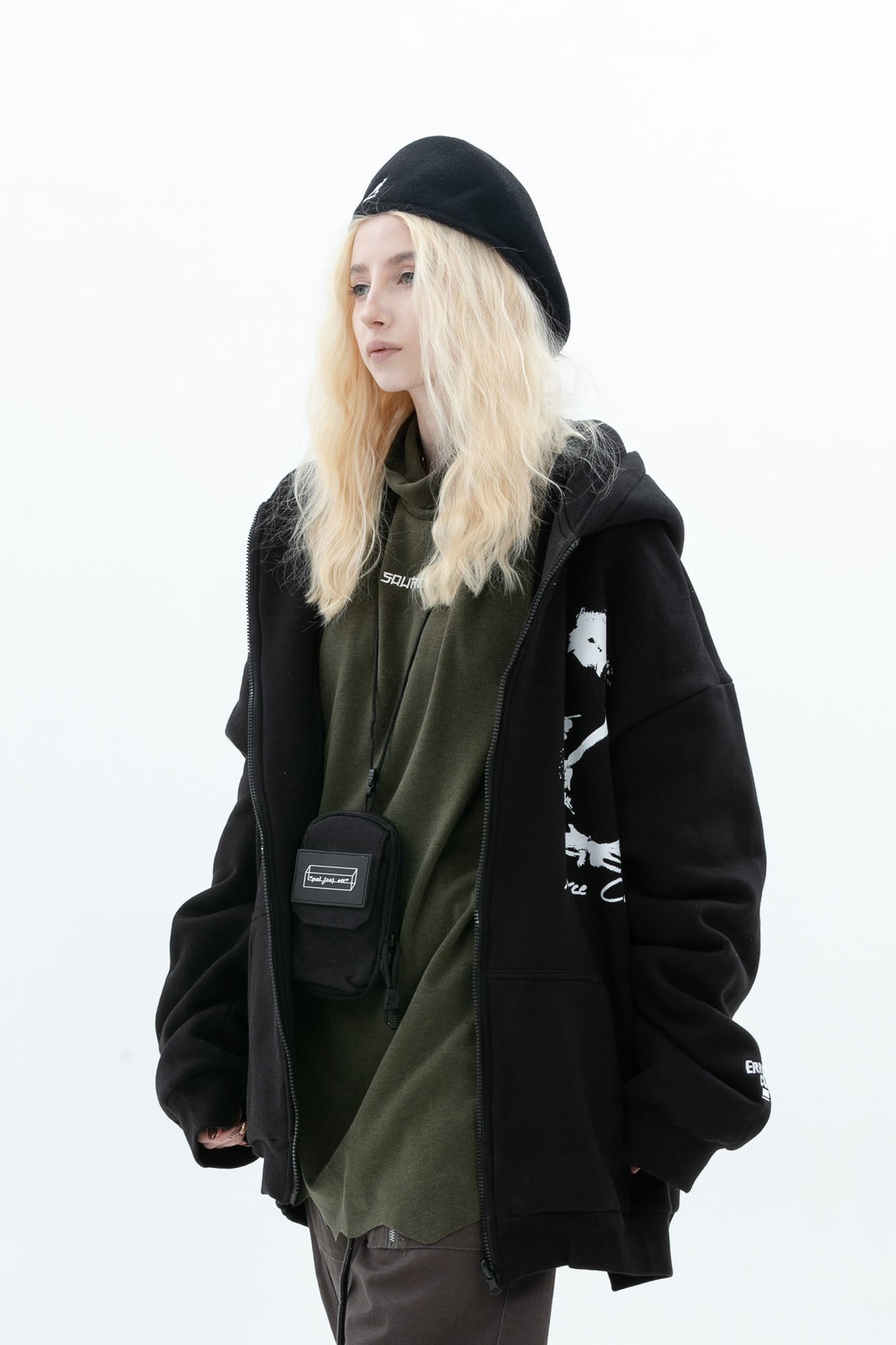 ERROR CODE ROBOT Fleetwood Mac Graphic Oversized Hooded Jacket