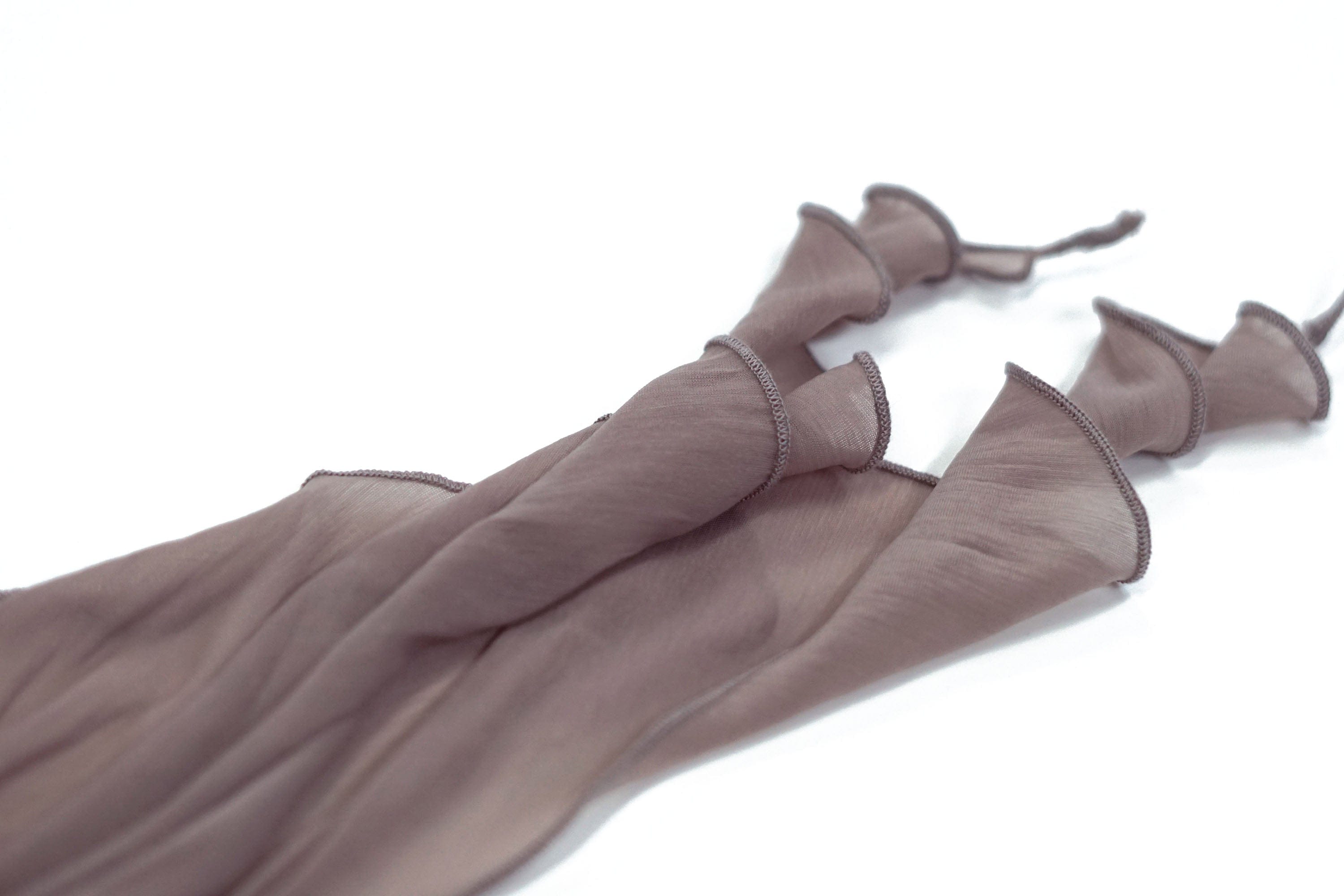 CESTNOUS Distressed Graphic Mesh-Hem Top