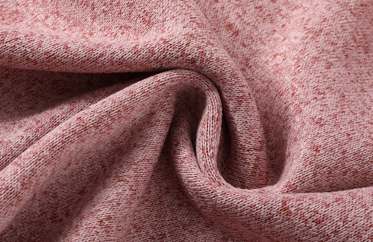 DONSMOKE Snowflake Embroidered Fleece-Lined Zip-Up Hoodie