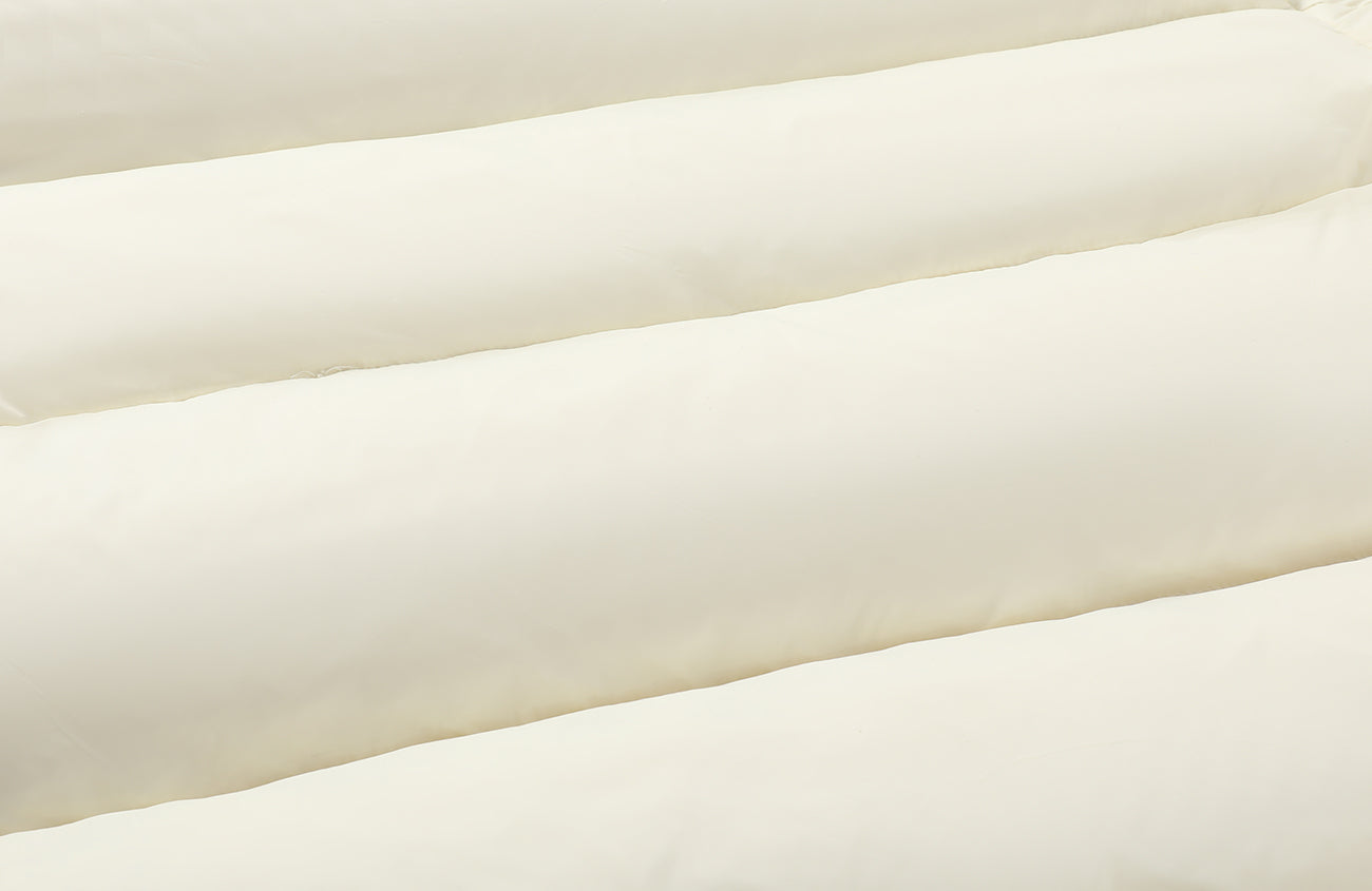 DONSMOKE Wavy Trim Hooded Down Puffer