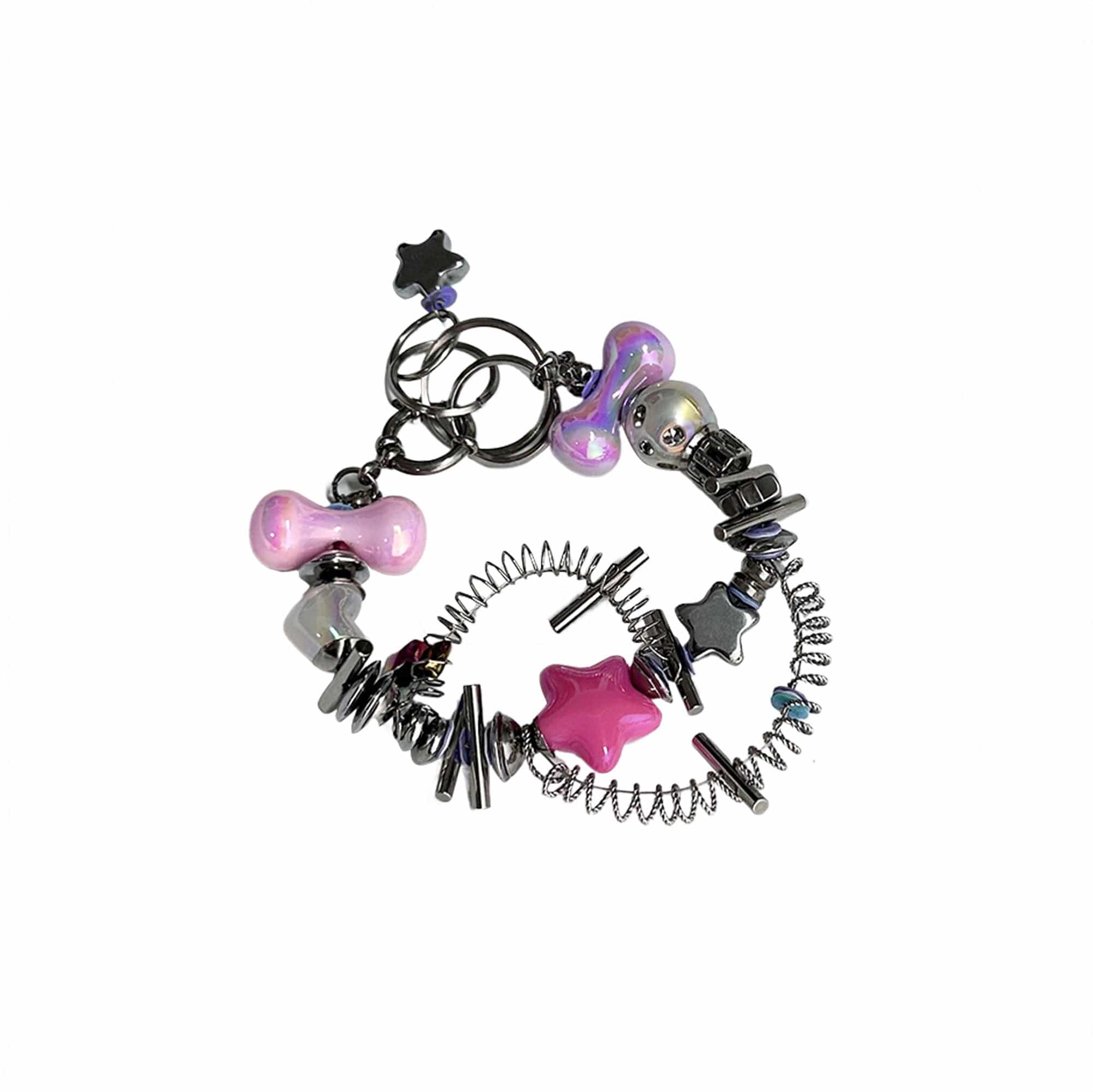 ILLUSORY Time Machine Mixed Beads Charm Bracelet, premium urban and streetwear designers apparel on PROJECTISR.com, ILLUSORY