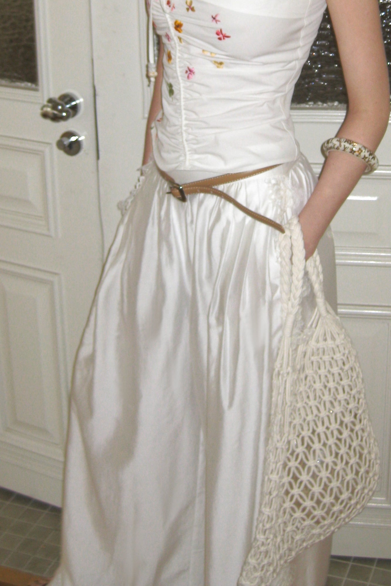 THE NEVERMORE Side Lace Trim Wide-Leg Pants