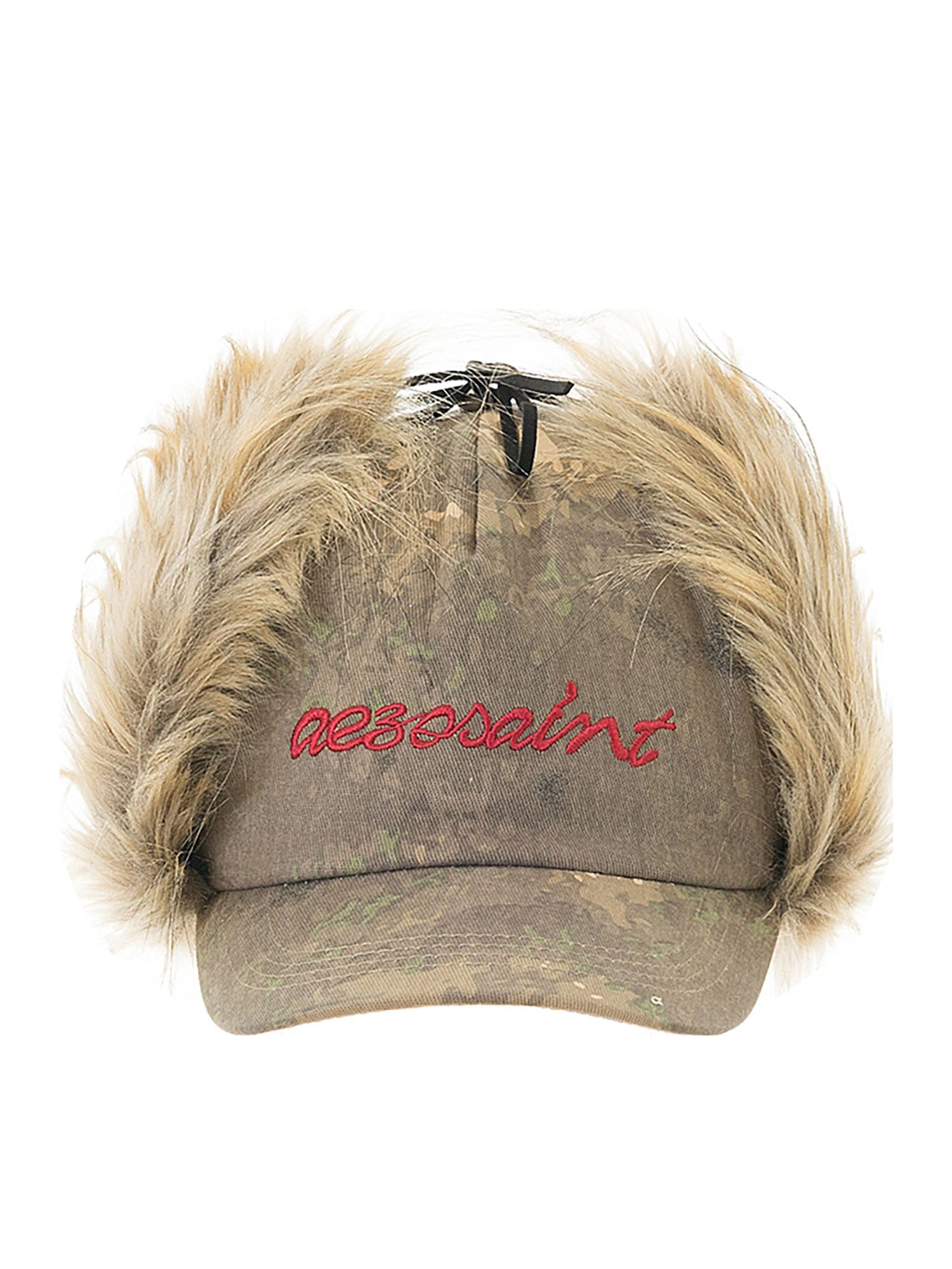 AE30 SAINT Camo Faux Fur-Trim Cap