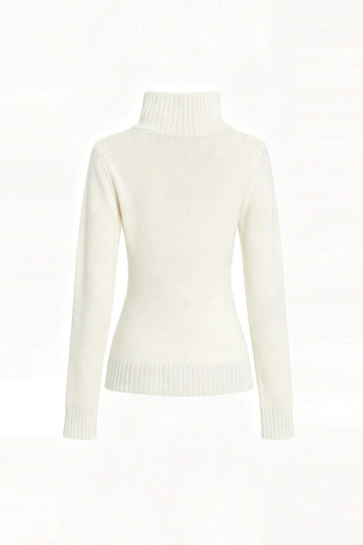 FAYCHUI Baroque Graphic Wool-Blend Mock-Neck Sweater