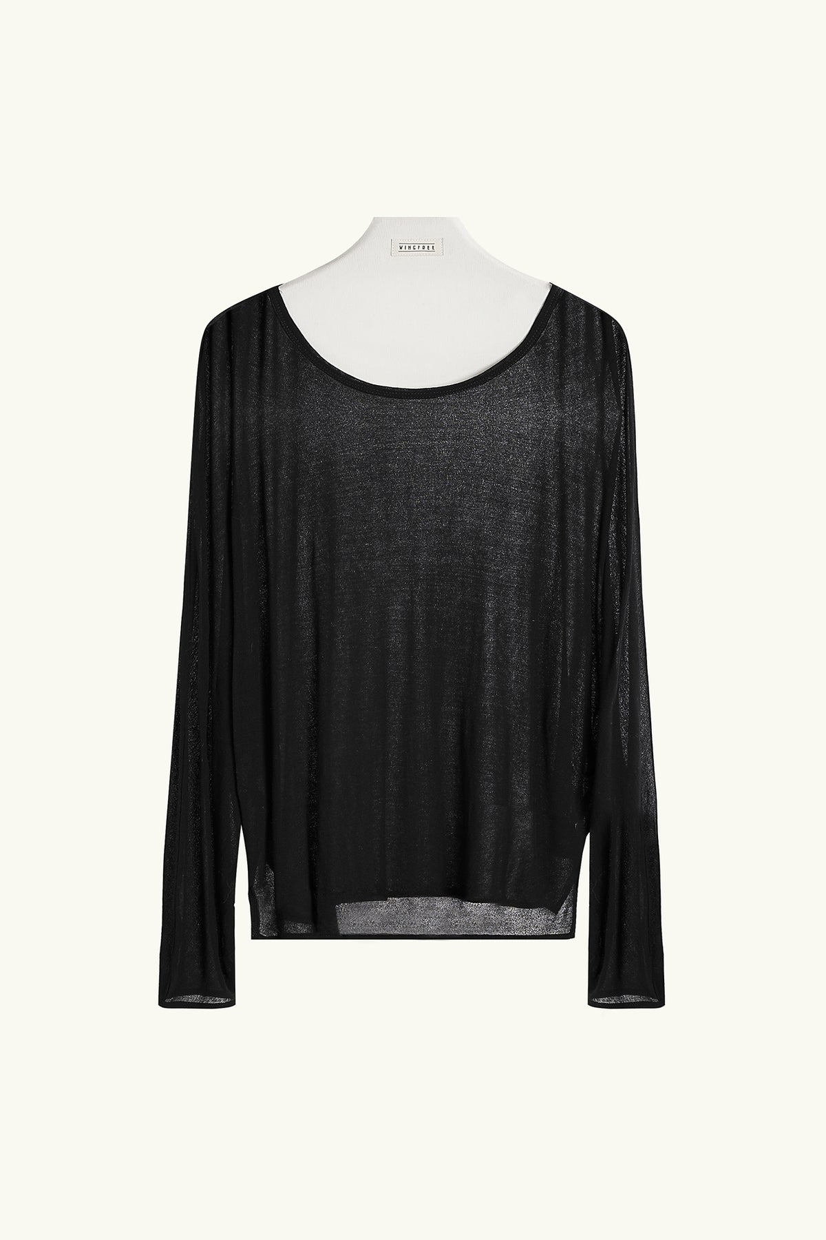 WINGFREE Retro Sheer Relaxed Long-Sleeve Tee