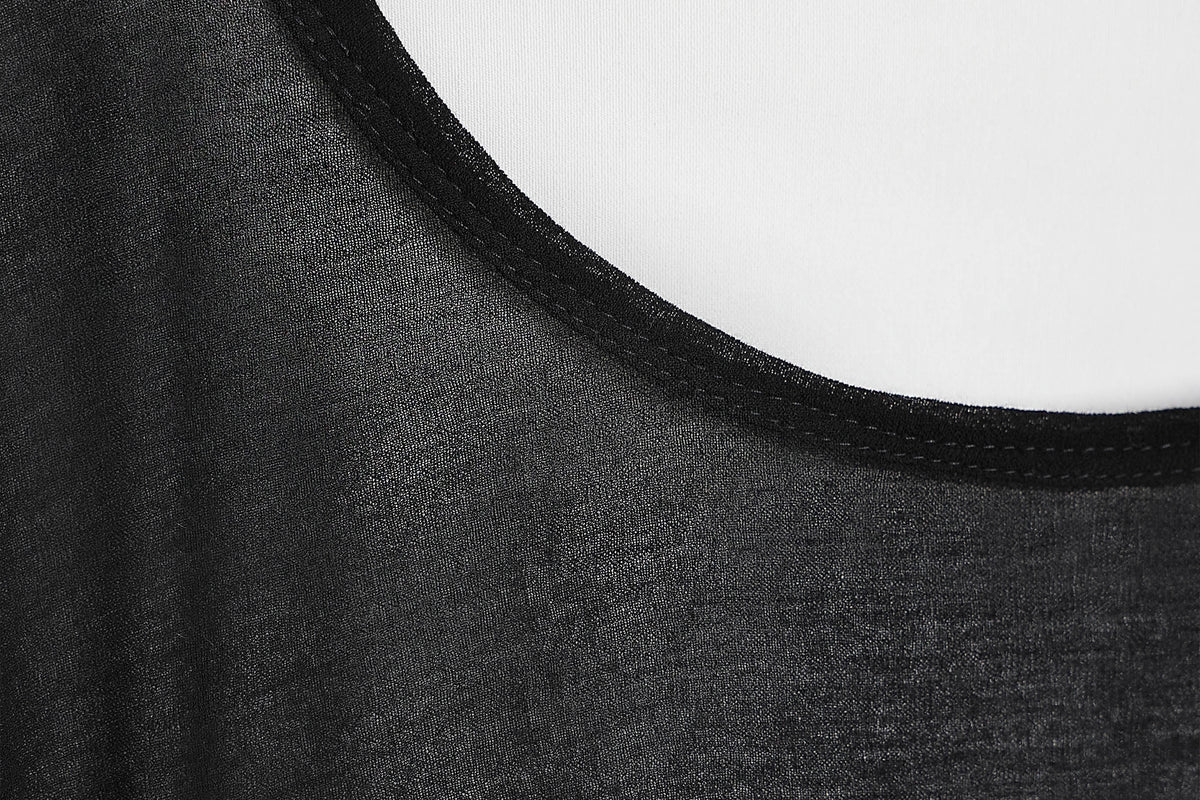 WINGFREE Retro Sheer Relaxed Long-Sleeve Tee