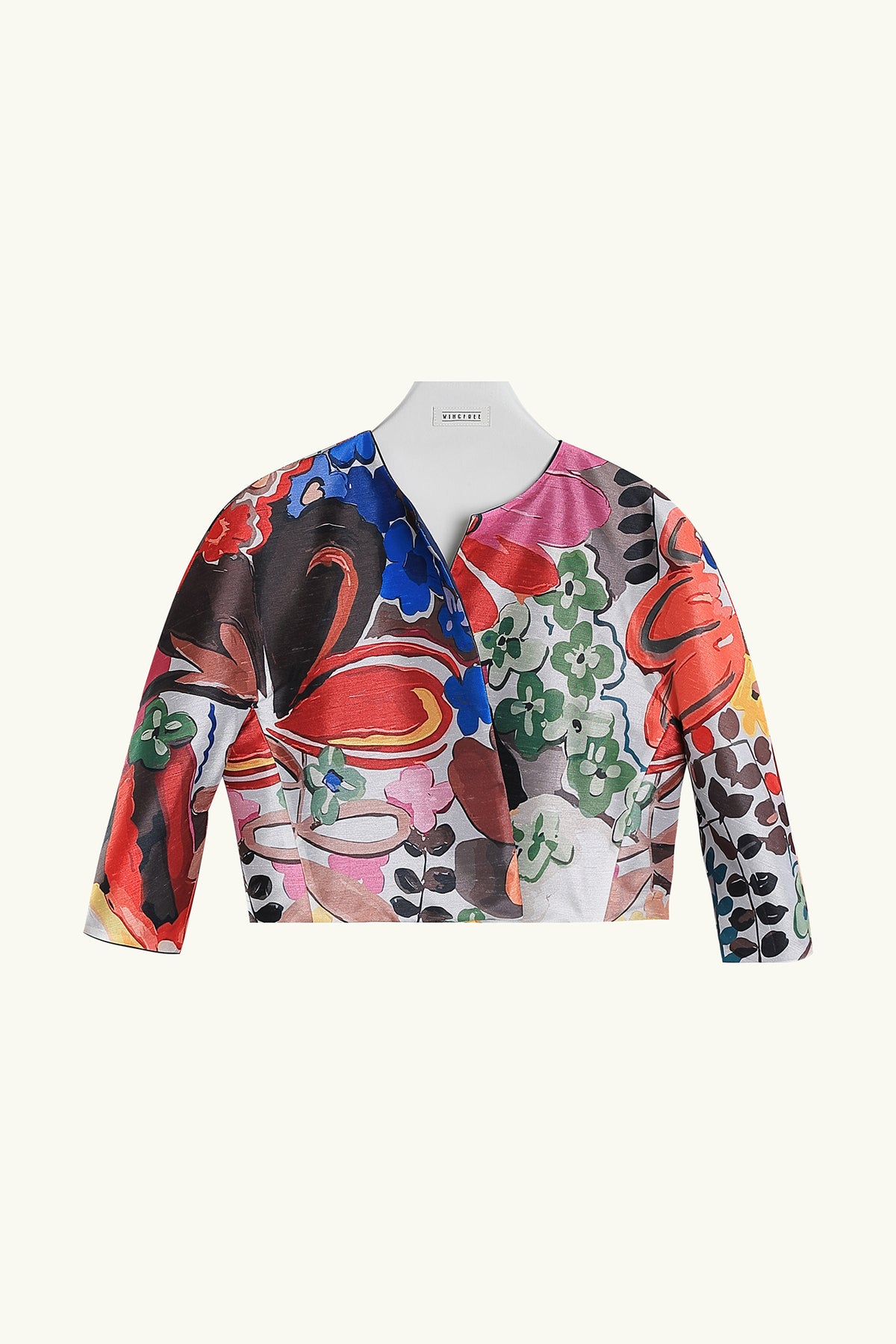 WINGFREE Reversible Floral Cropped Jacket