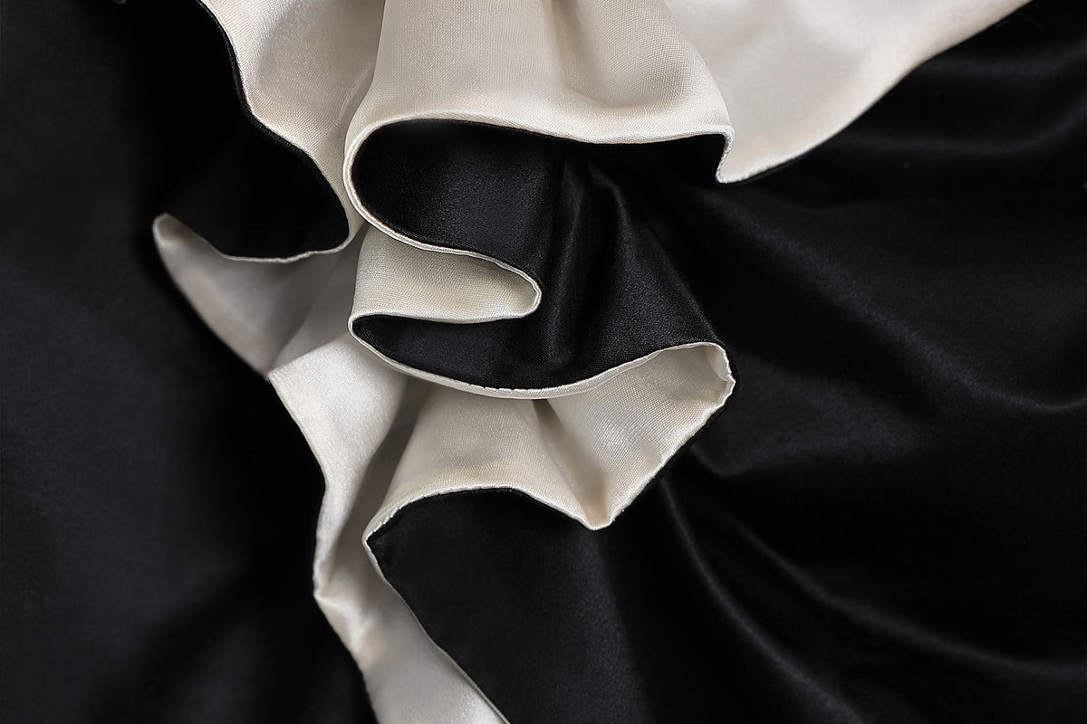 WINGFREE Ruffle Draped Wrap Midi Skirt