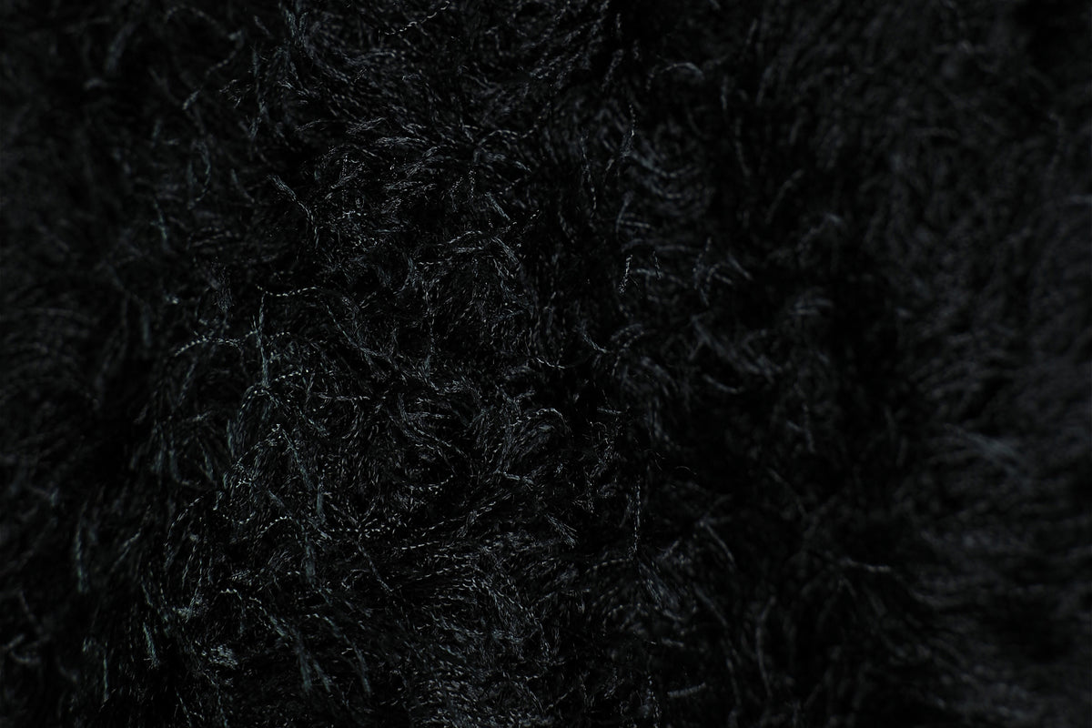 WINGFREE Plush Eyelash-Knit Three-Quarter Sleeve Top