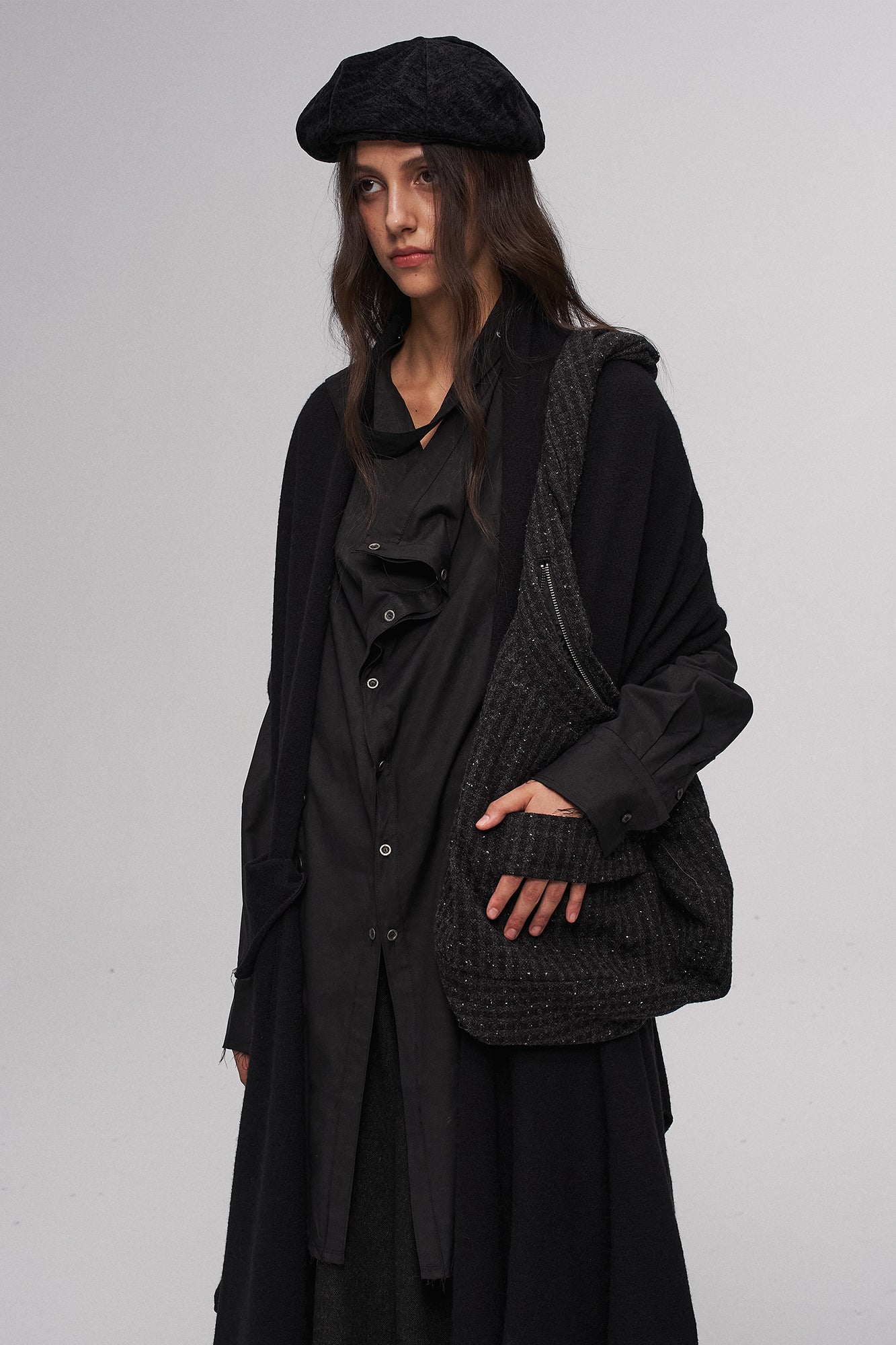 ILNya Nieternite Nifutur Lace-Jacquard Newsboy Cap