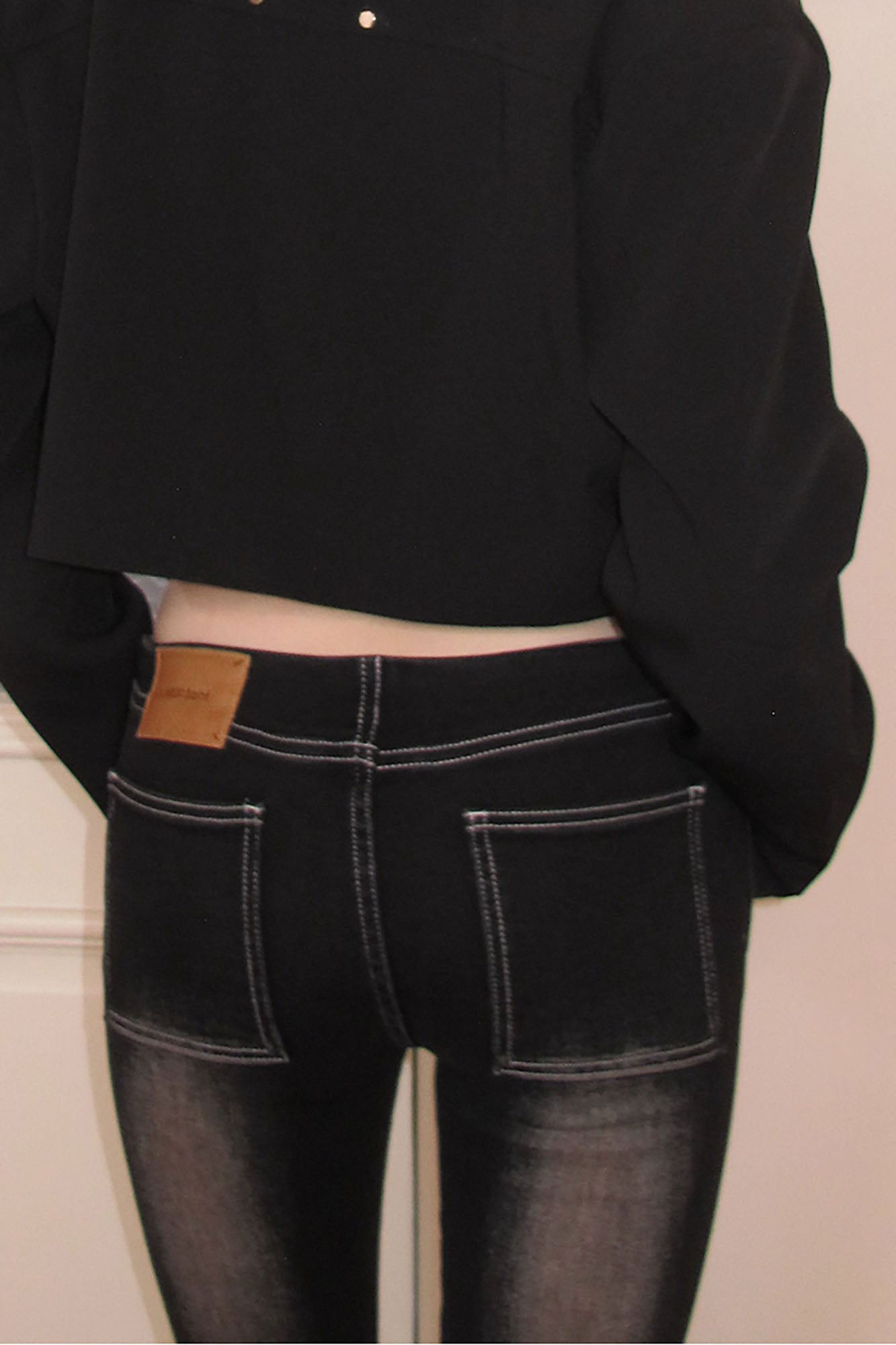 AE30 SAINT Retro Washed Slim Flared Jeans