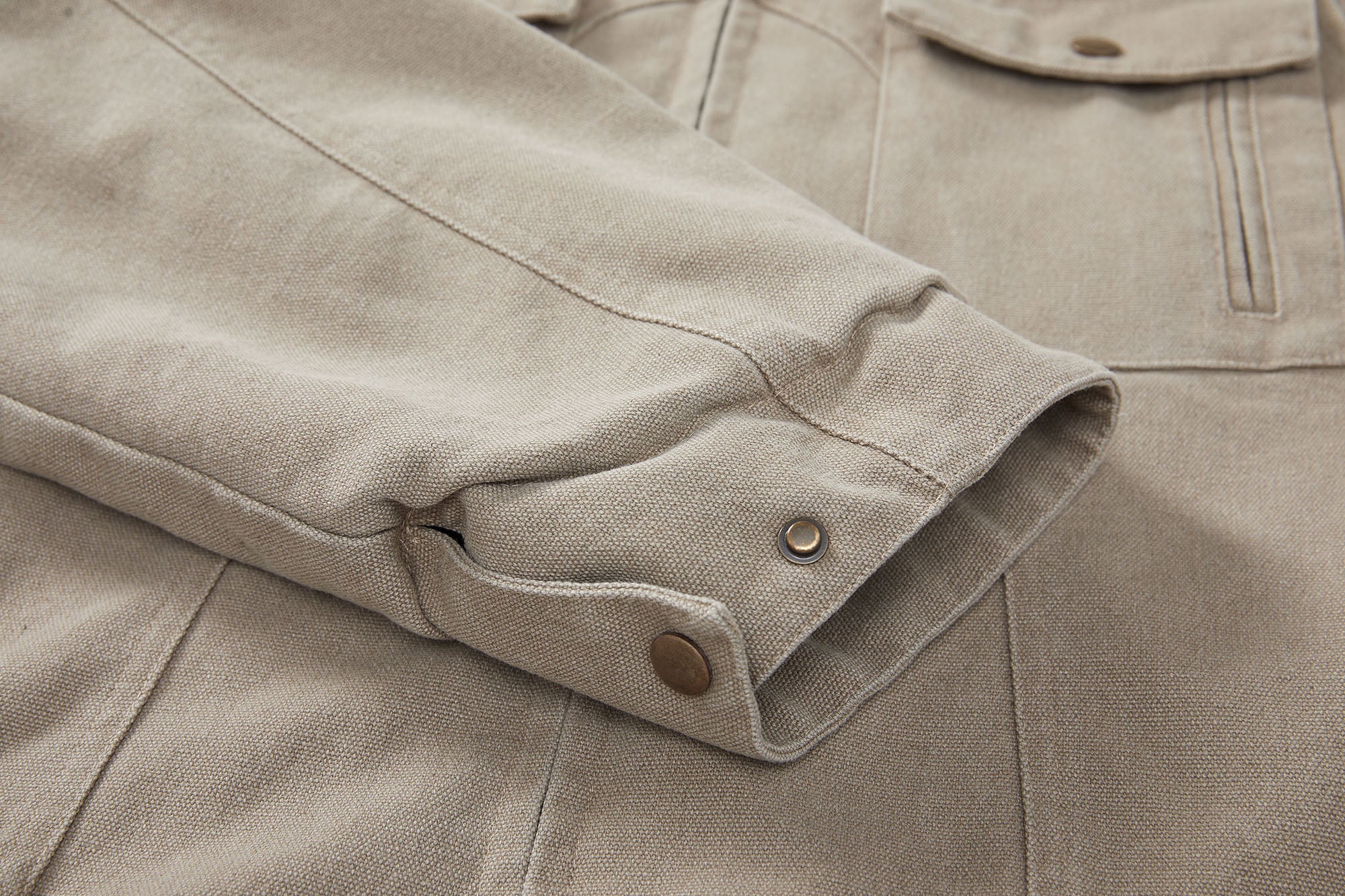 ERROR CODE ROBOT Contrast Collar Workwear Jacket