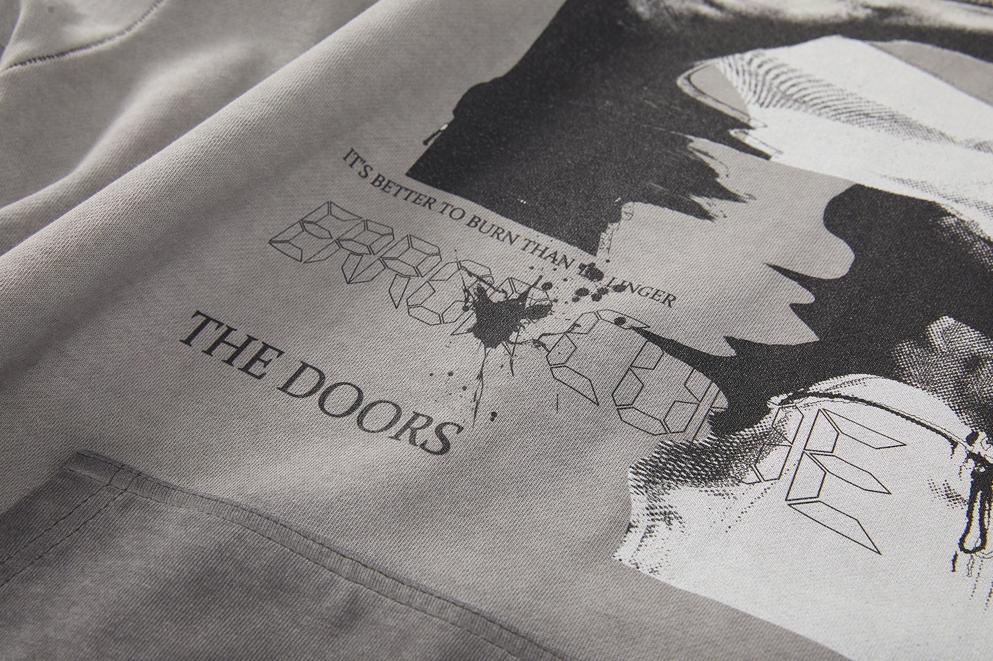 ERROR CODE ROBOT Graphic Faded Oversized Hoodie