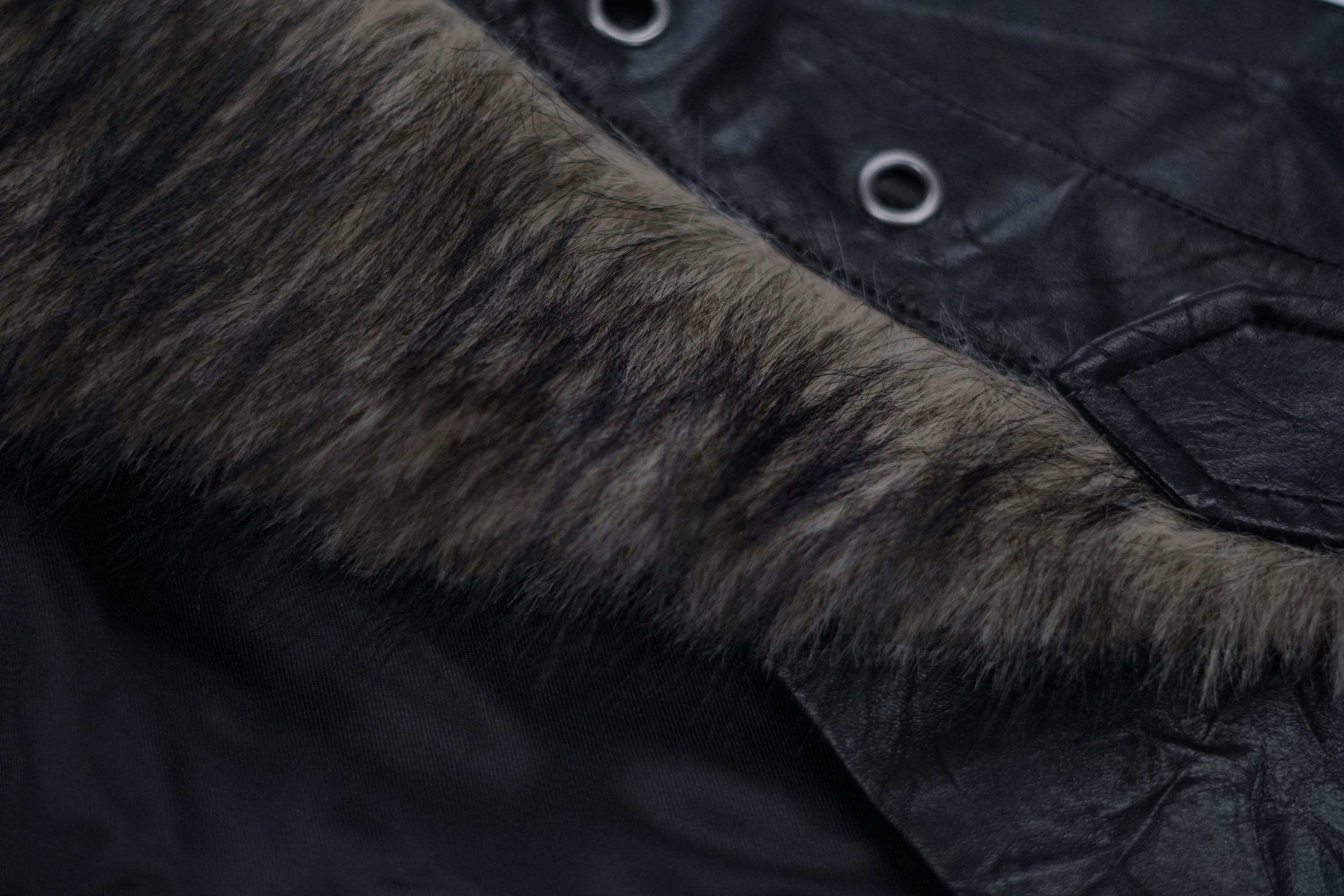 CESTNOUS Spliced Faux Leather Belt Overlay