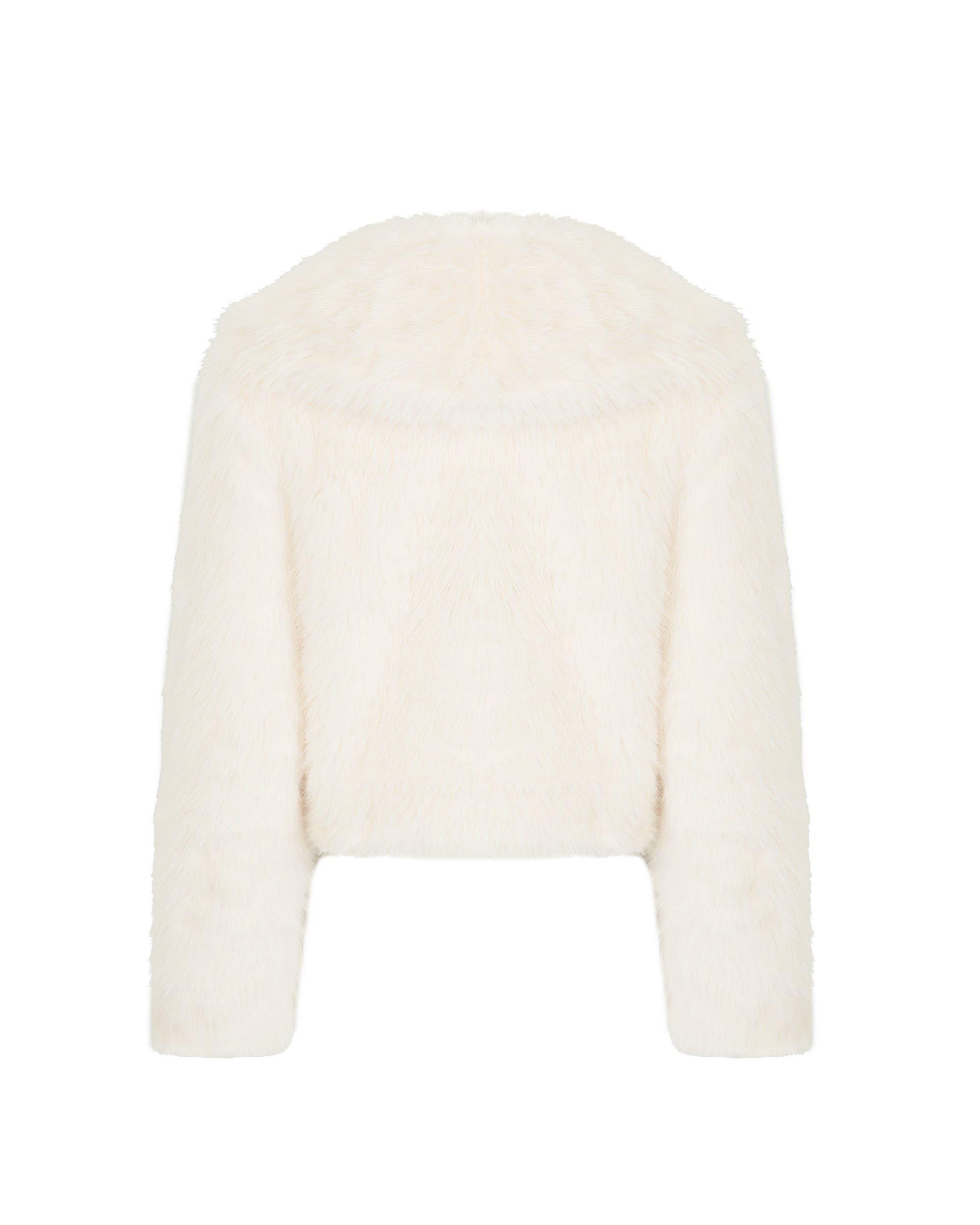 NEVER OFFEND L ANGEL Faux Fur Crossover Quilted Jacket