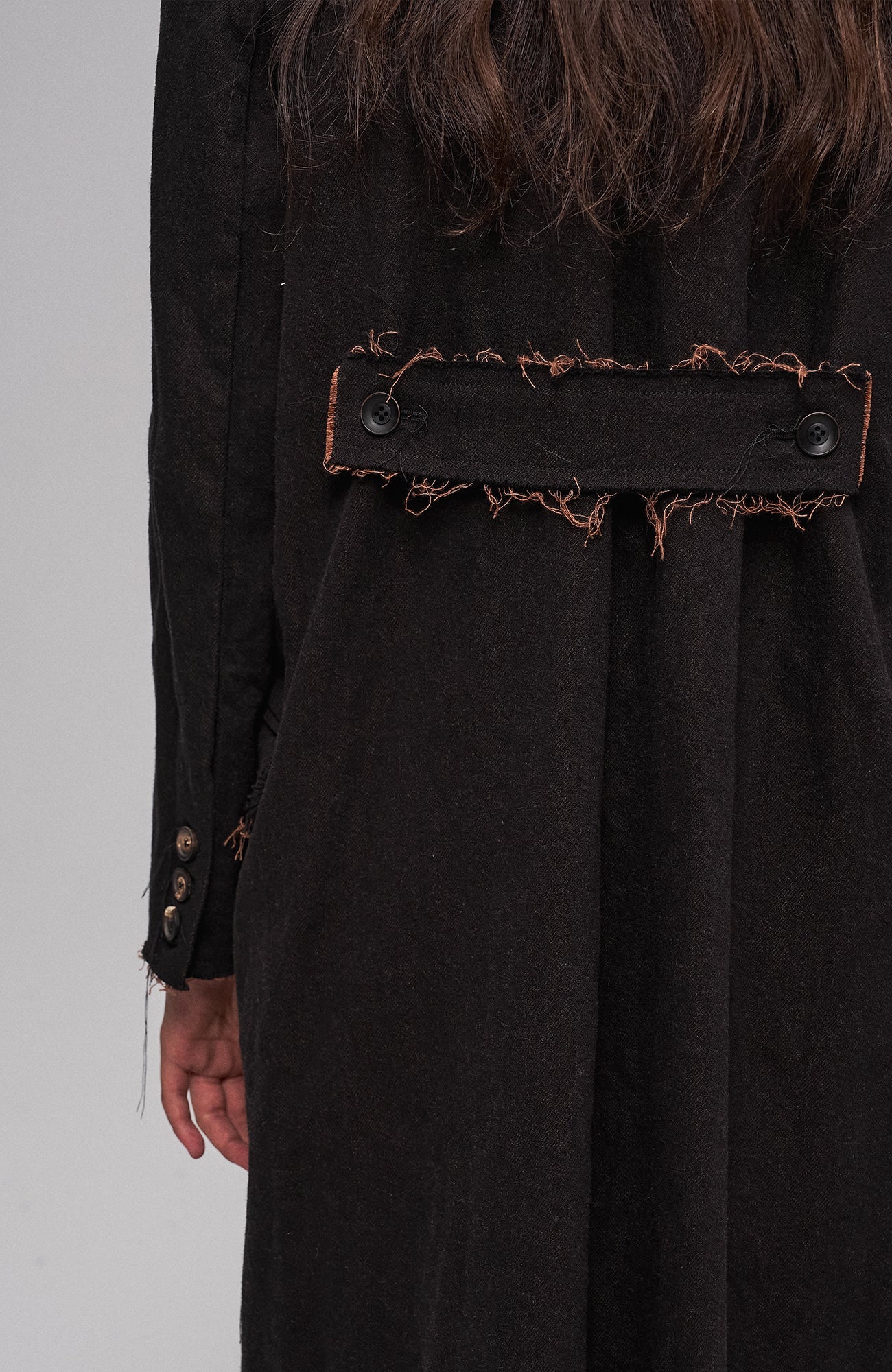 ILNya Nieternite Nifutur Raw-Edge Wool-Blend Longline Coat