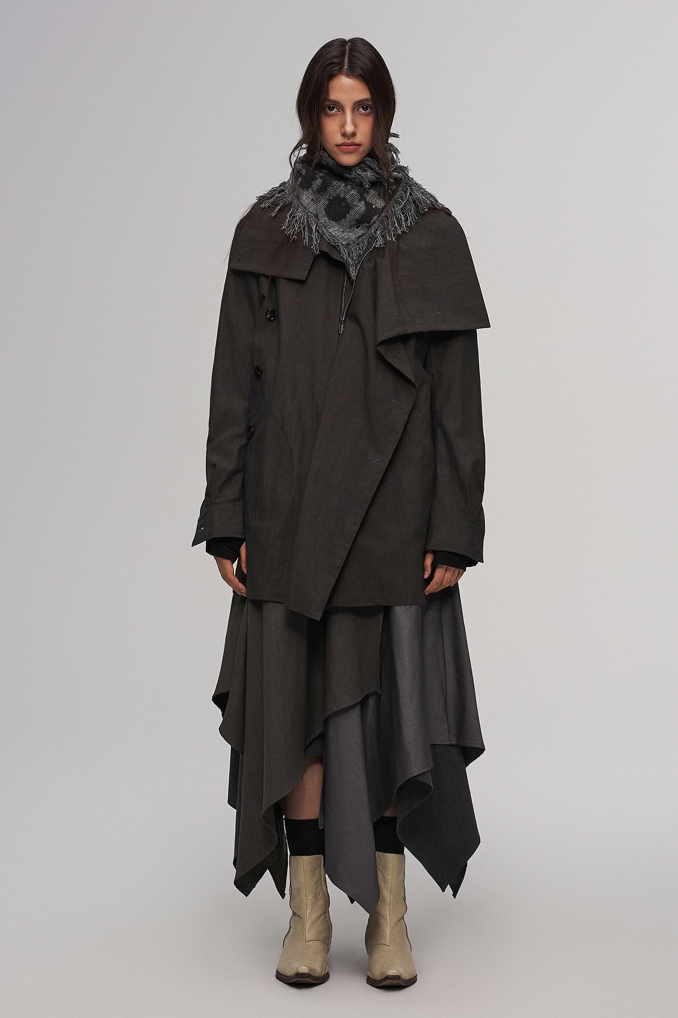 ILNya Nieternite Nifutur Fringe Cotton Scarf-Shawl