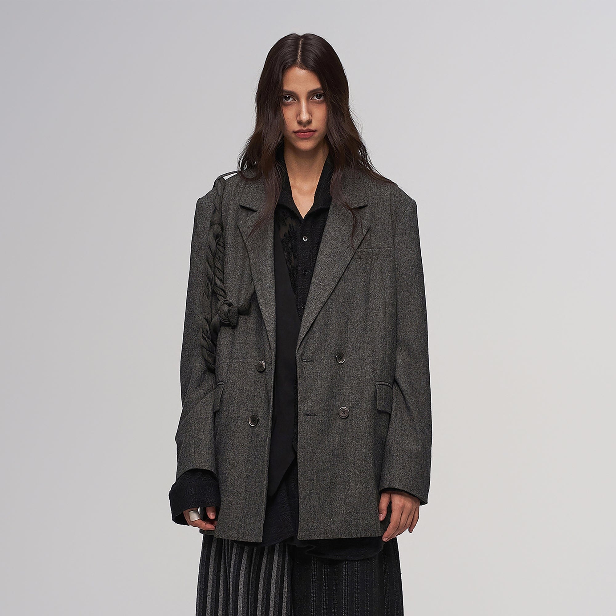 ILNya Nieternite Nifutur Rope Wrap Wool-Blend Suit Jacket