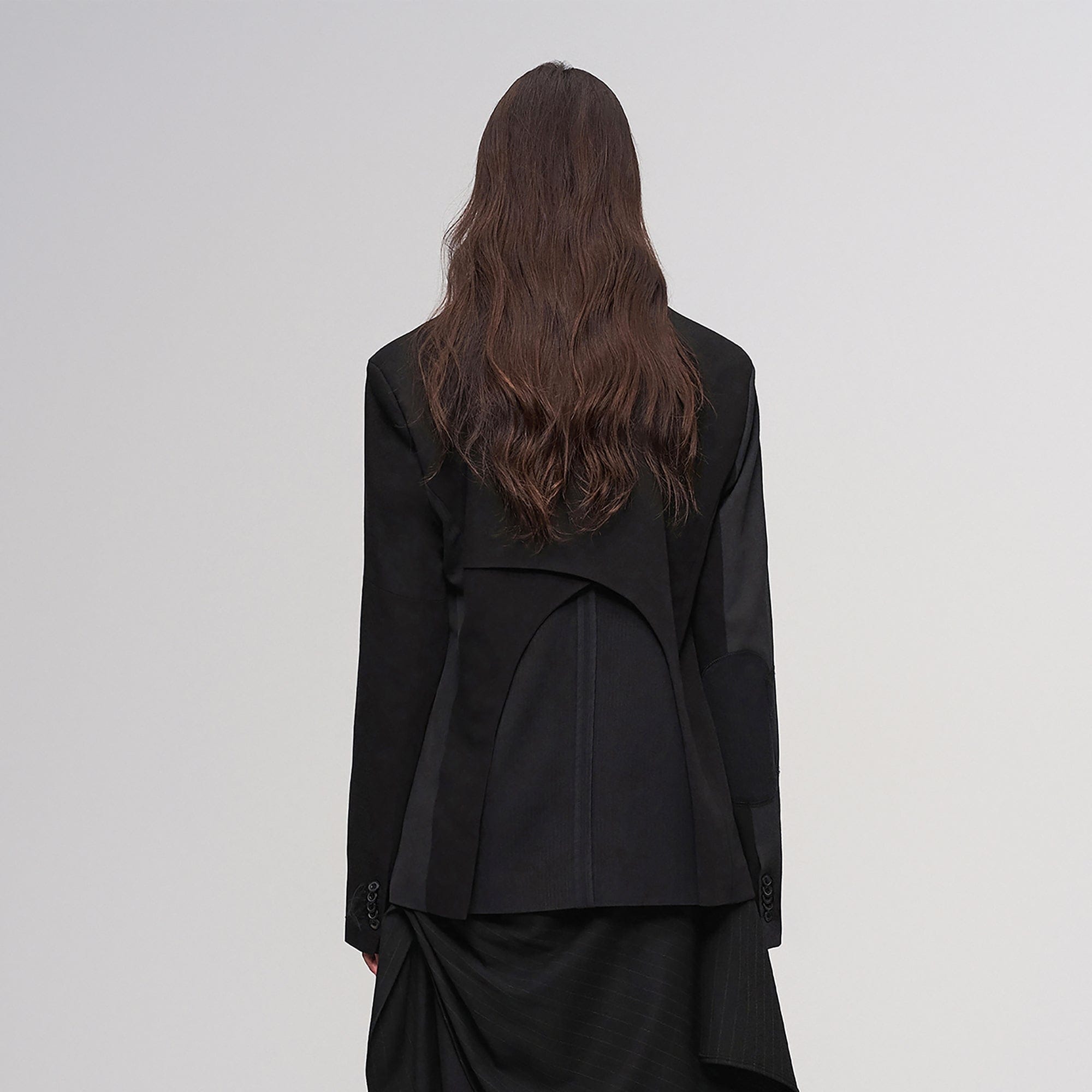 ILNya Nieternite Nifutur Deconstructed Detachable Plaid Blazer