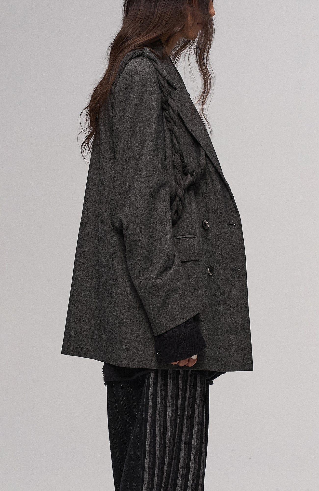 ILNya Nieternite Nifutur Rope Wrap Wool-Blend Suit Jacket