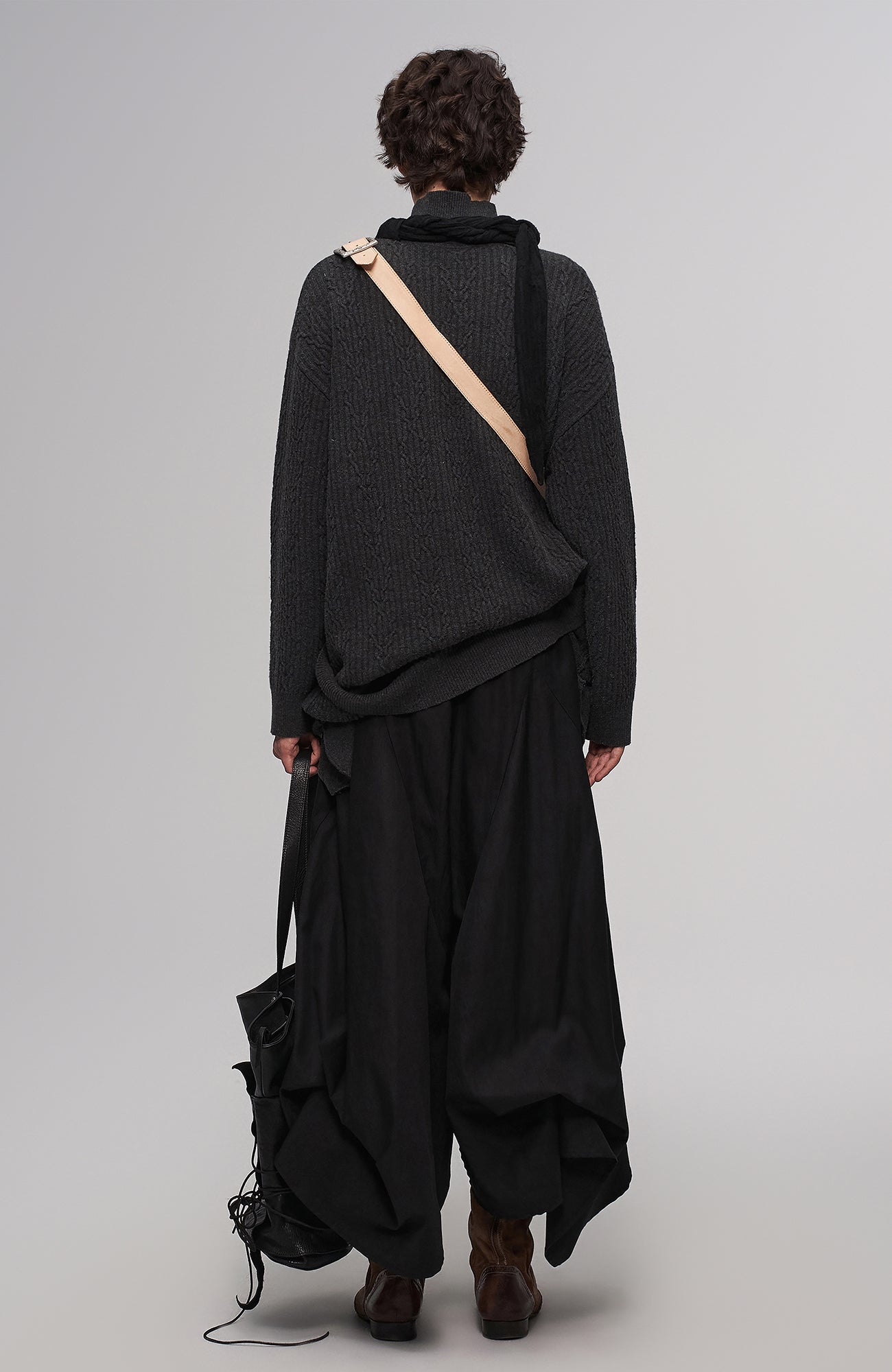 ILNya Nieternite Nifutur Asym Horsehide Buckled Sling Bag