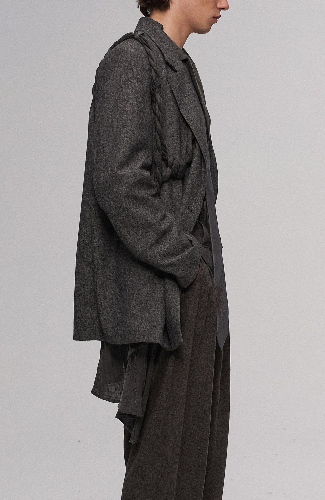 ILNya Nieternite Nifutur Rope Wrap Wool-Blend Suit Jacket