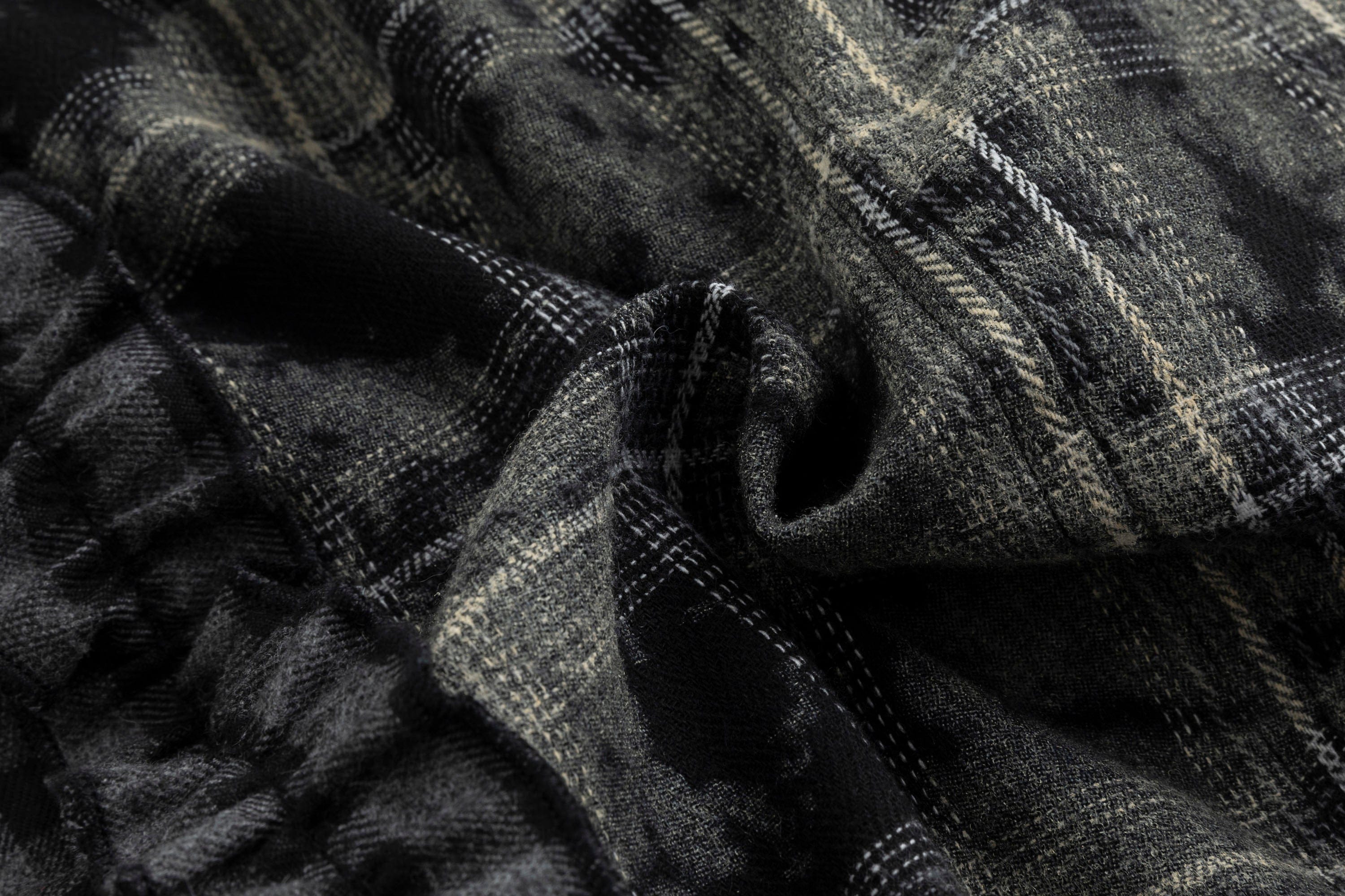 CESTNOUS Ruched Ruffle Spliced Shirt