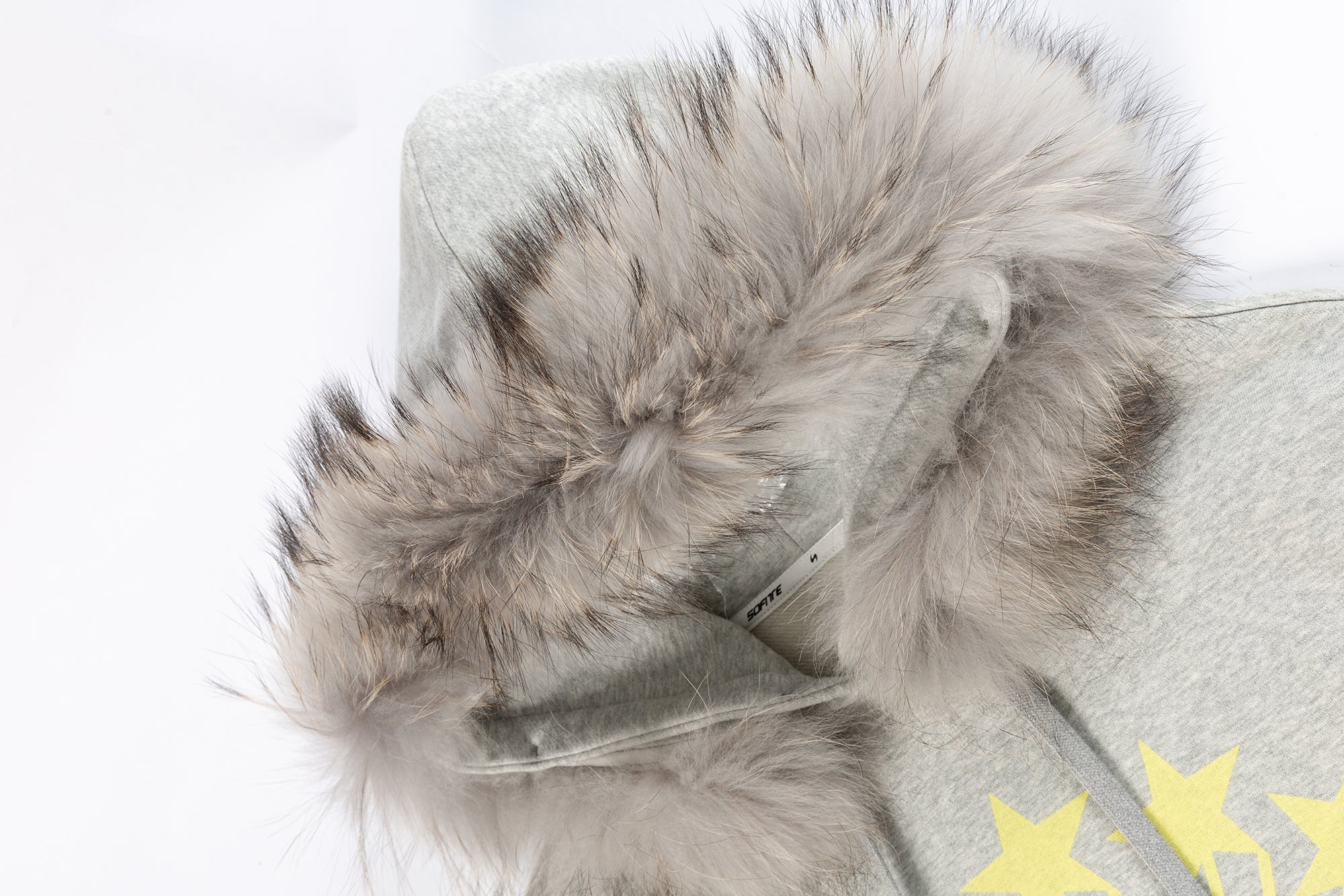 SOFITTE Star Graphic Faux-Fur Trim Hoodie