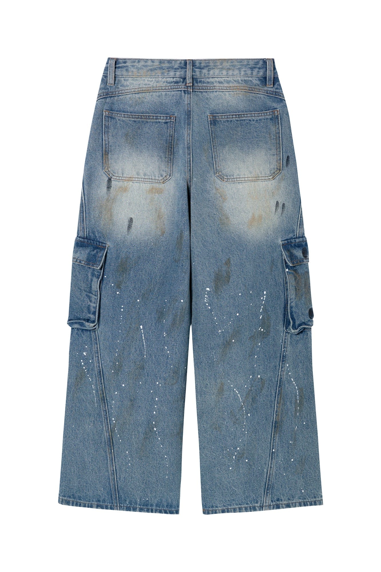 SOFITTE Splatter Stain Utility Cargo Jeans