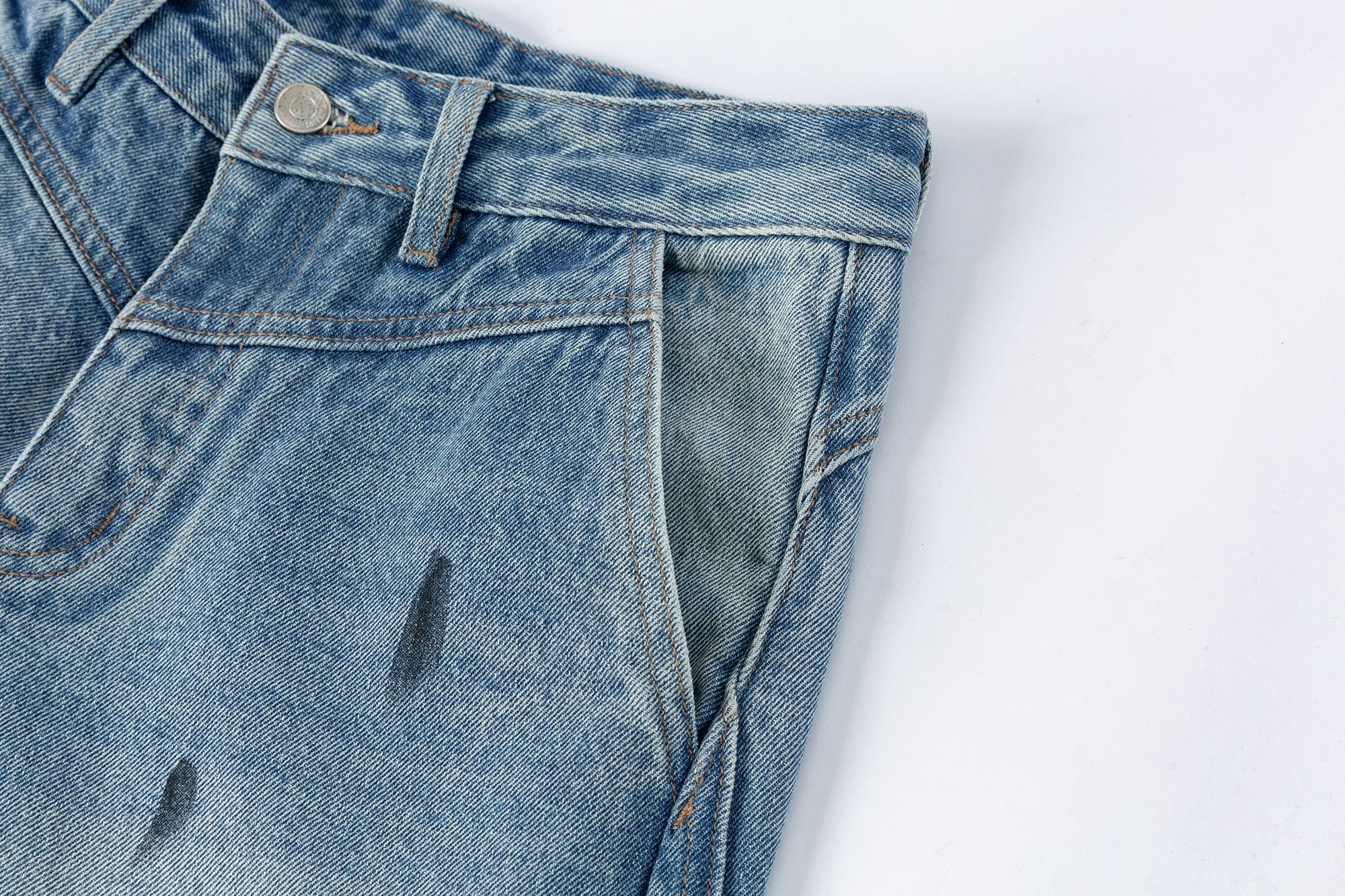 SOFITTE Splatter Stain Utility Cargo Jeans