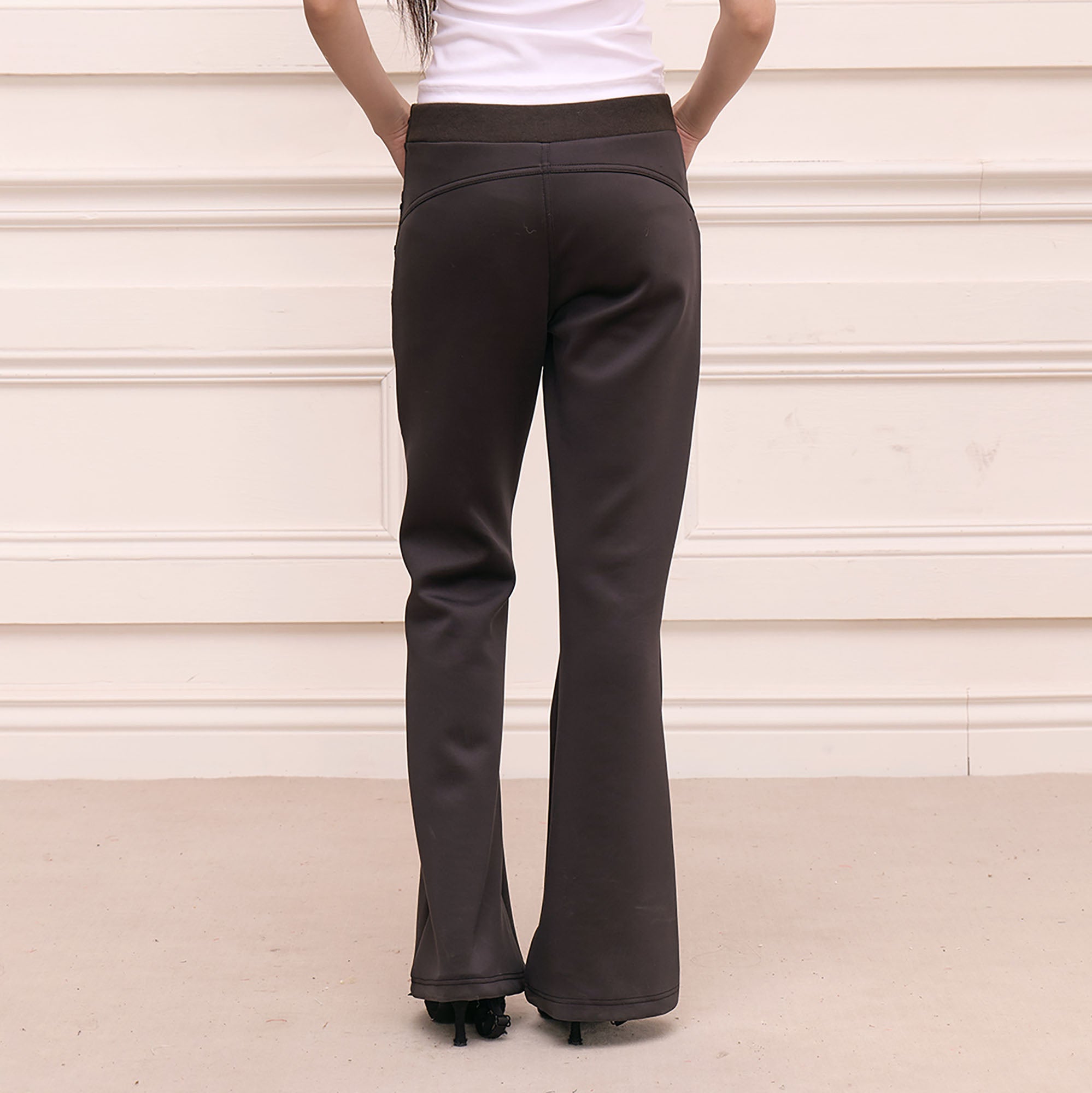 FAYCHUI Military Hussar Stretchable Flared Pants