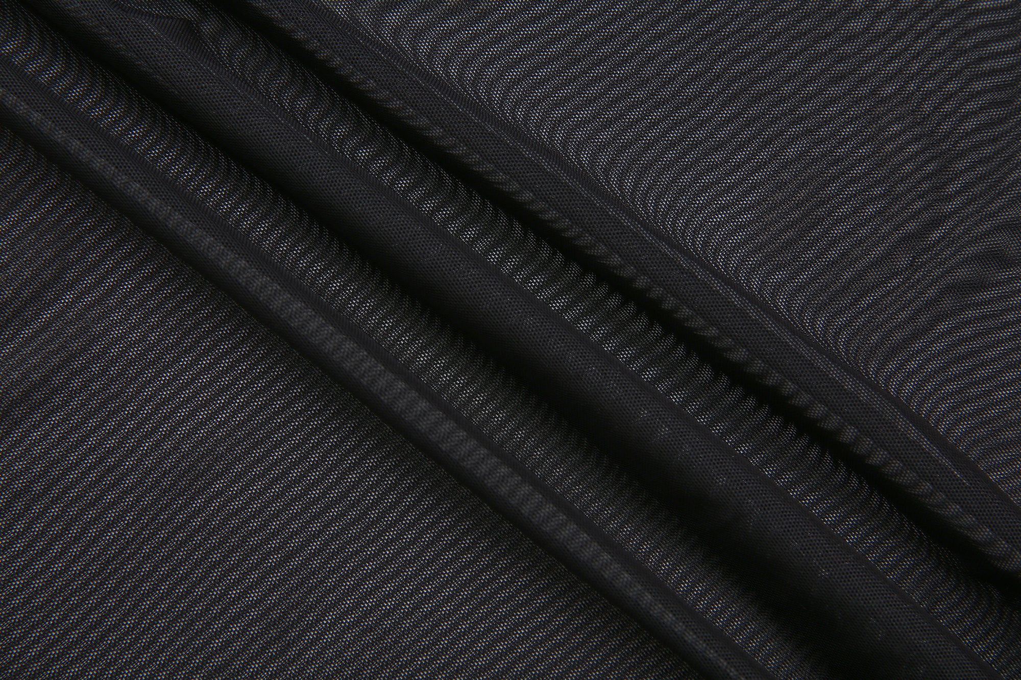 NEVER OFFEND L ANGEL Faux Leather Sheer Paneled Train Dress