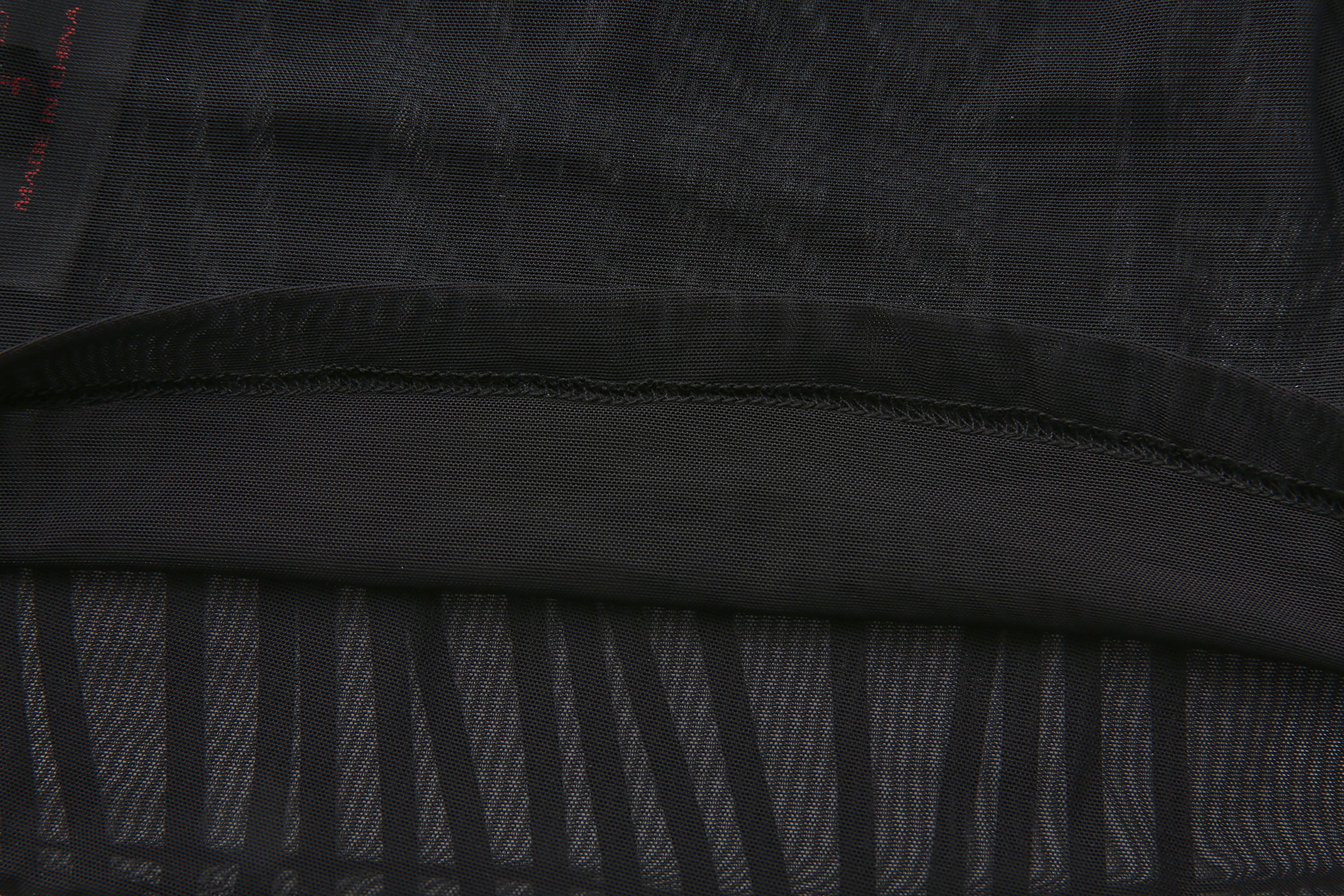 NEVER OFFEND L ANGEL Faux-Fur Collar Panel Mesh Halter Top