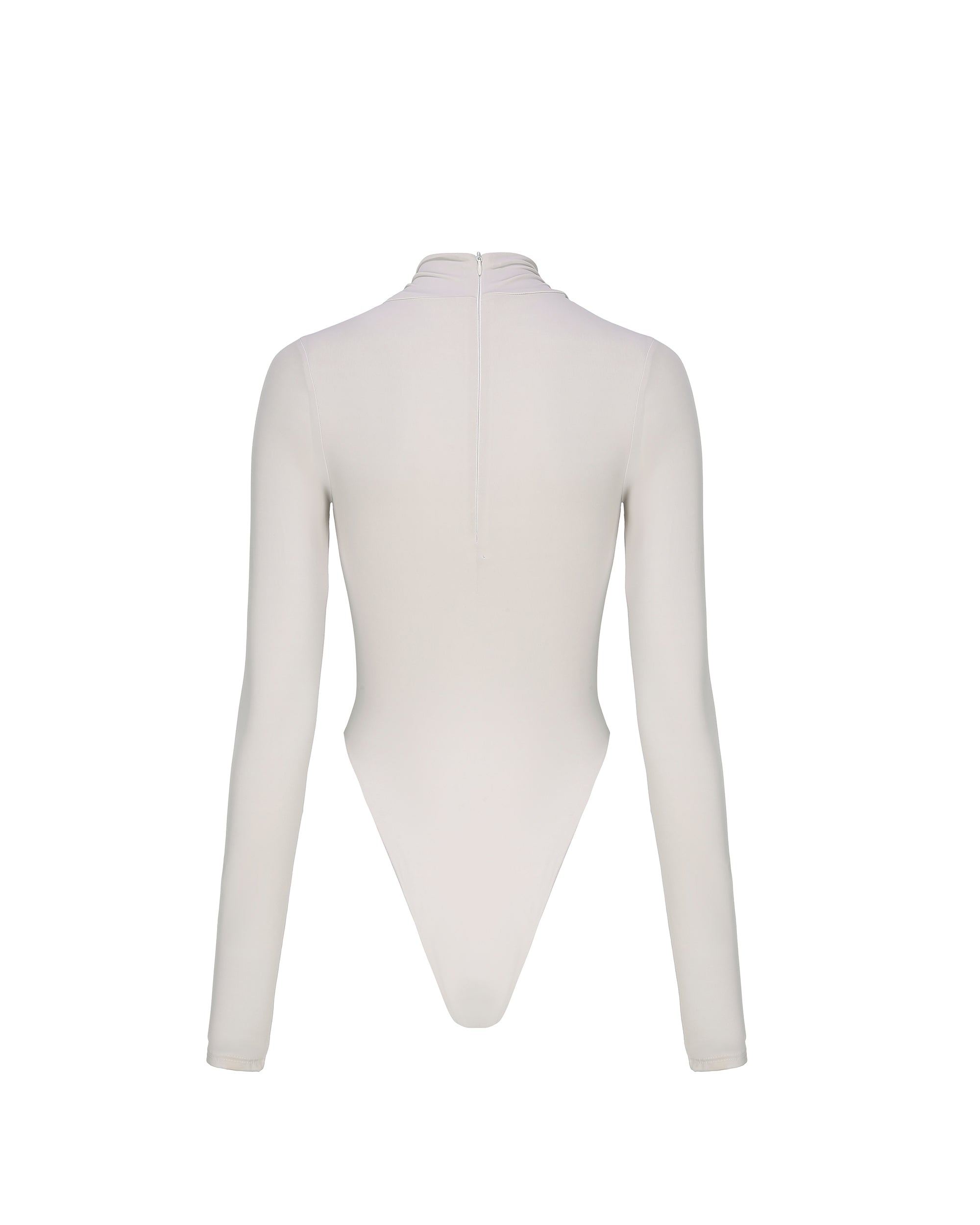 NEVER OFFEND L ANGEL Twist-Neck Zip-Front Bodysuit