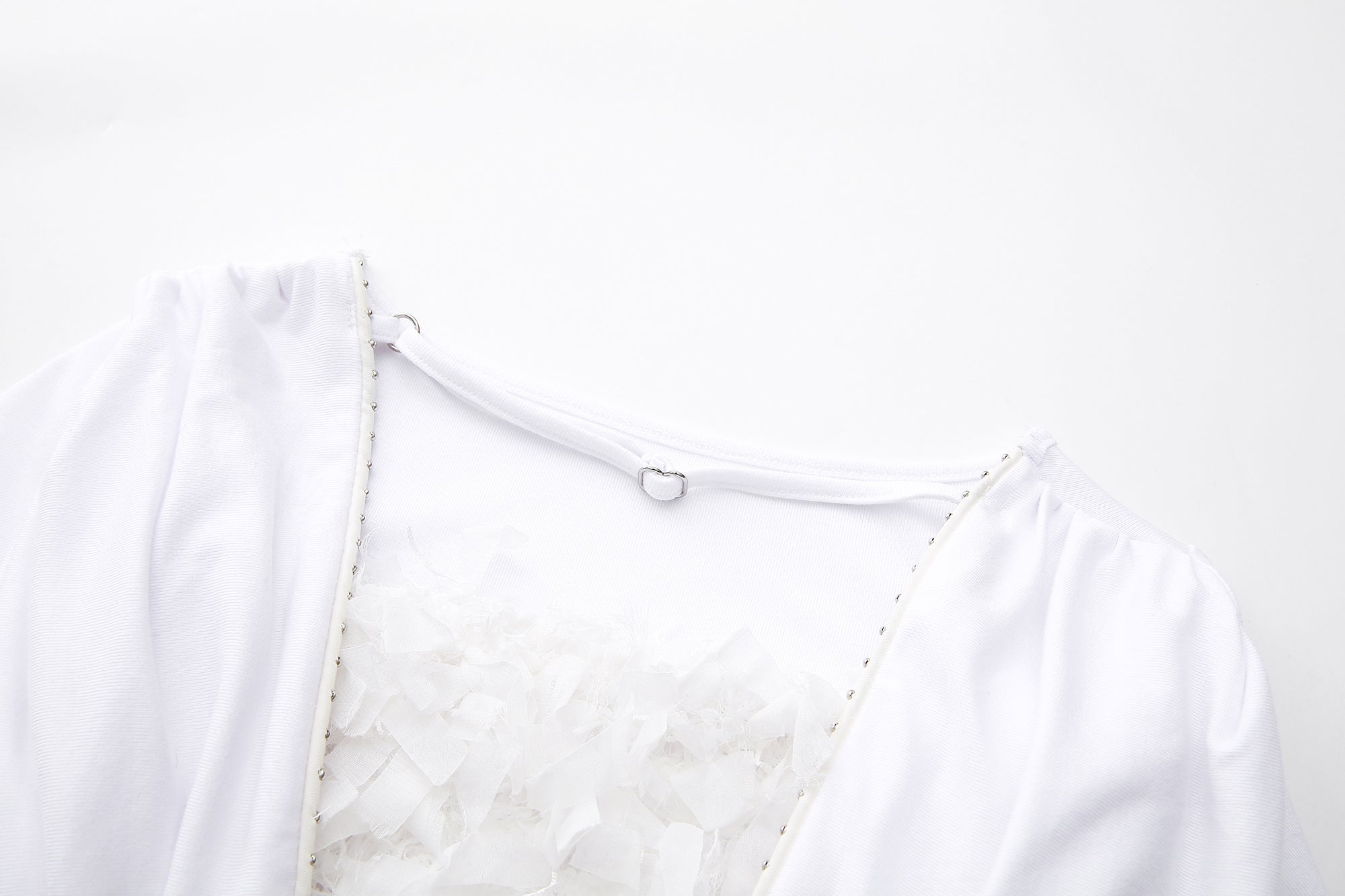 NEVER OFFEND L ANGEL Draped Off-Shoulder Slim Mini Dress