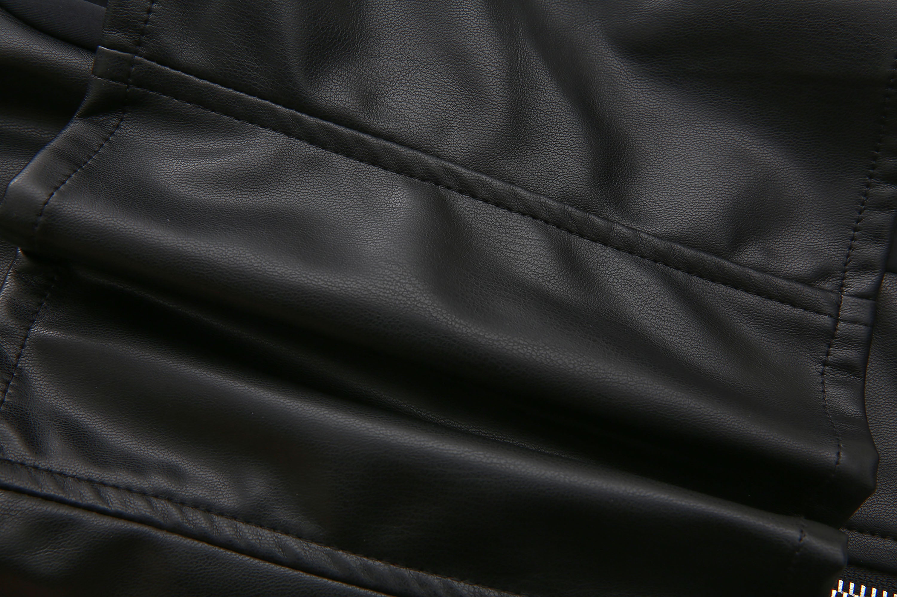 NEVER OFFEND L ANGEL Paneled Faux-Leather Zip-Up Halter Top