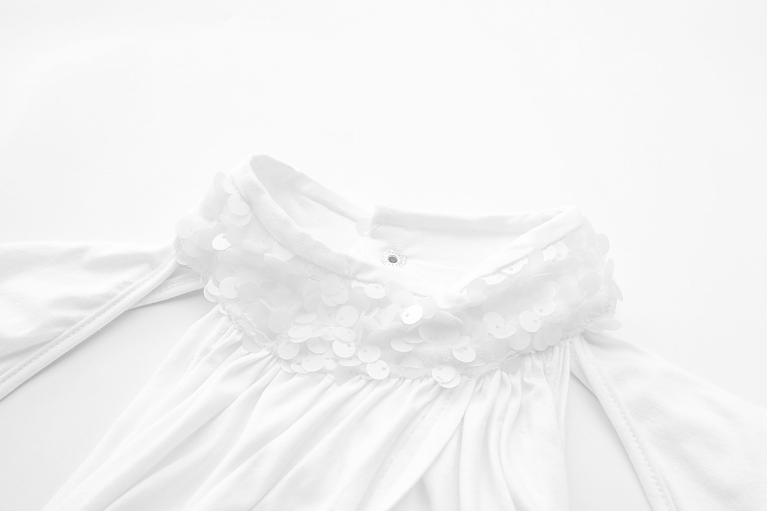 NEVER OFFEND L ANGEL Draped Cut-Out Backless Halter Top