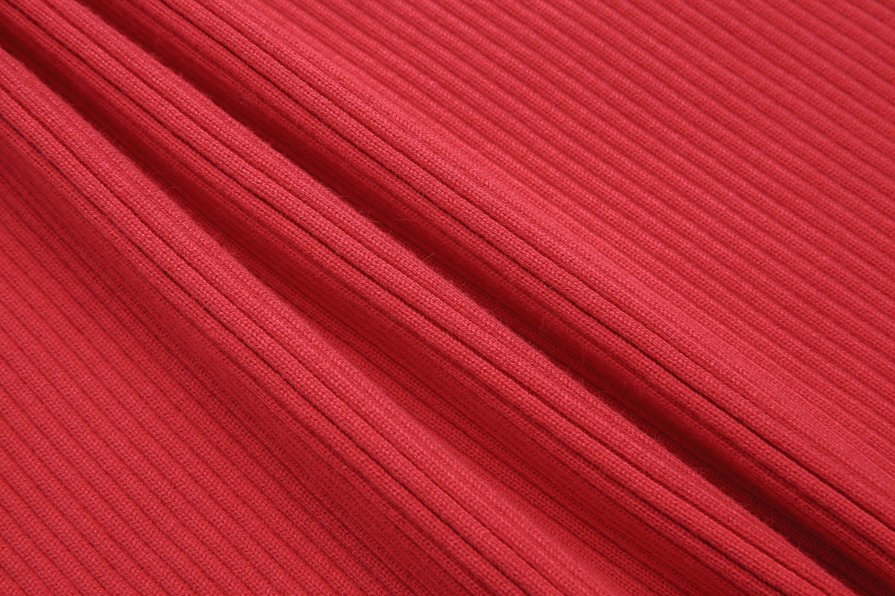 NEVER OFFEND L ANGEL Deep-V Knit Dress with Fringe Cape