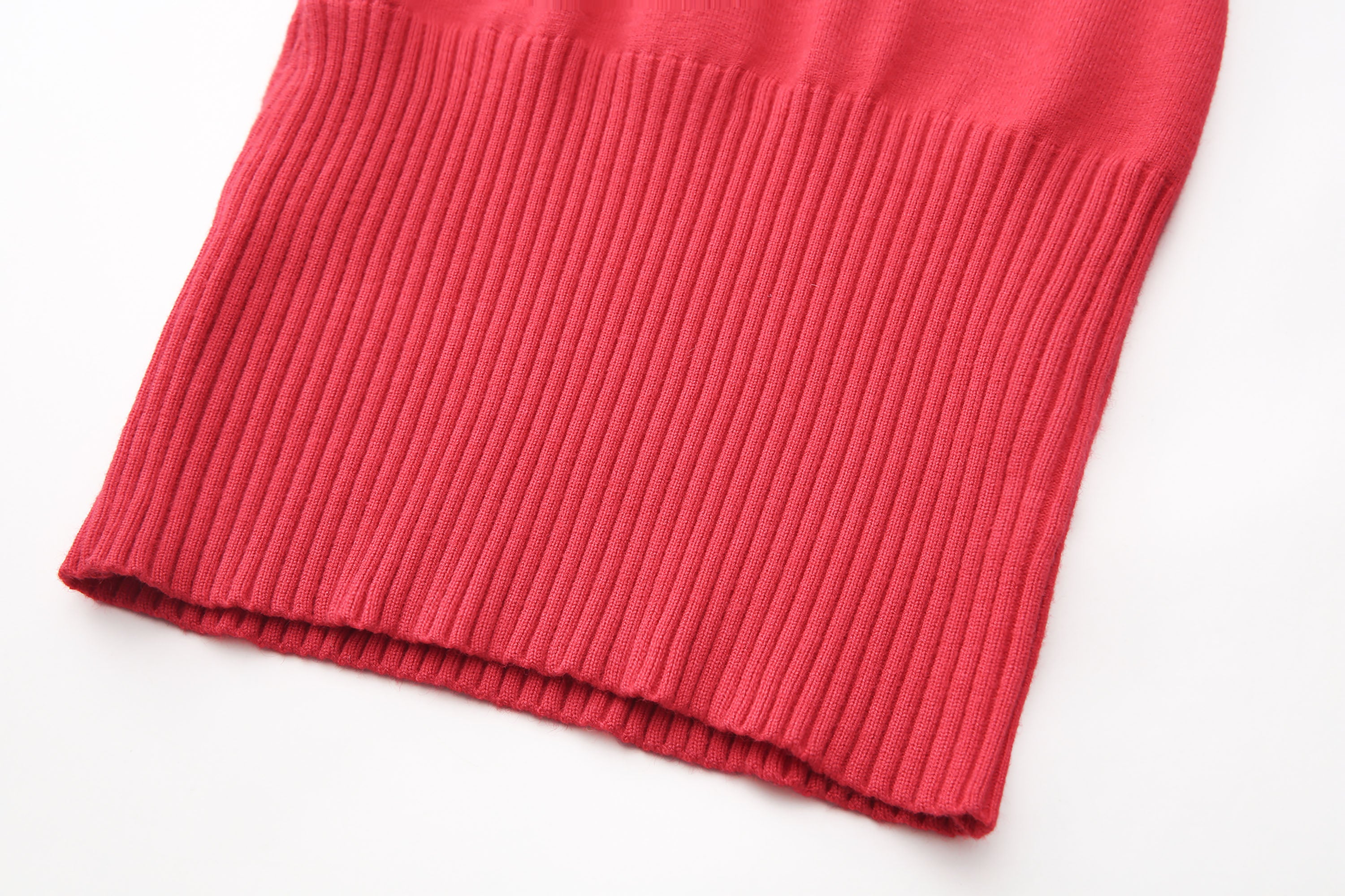 NEVER OFFEND L ANGEL Deep-V Knit Dress with Fringe Cape