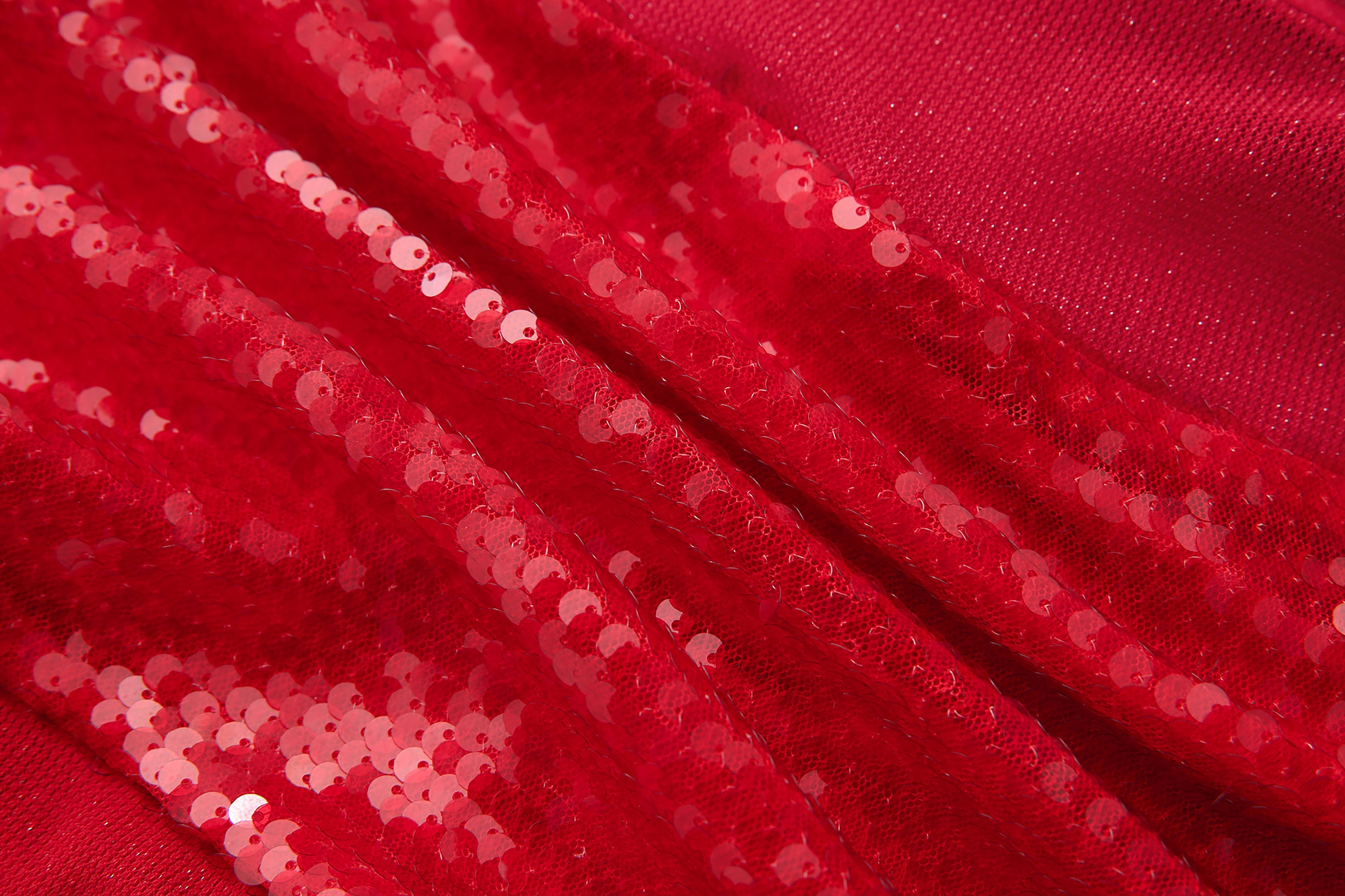 NEVER OFFEND L ANGEL Asymmetrical Hem Backless Sequin Halter Dress