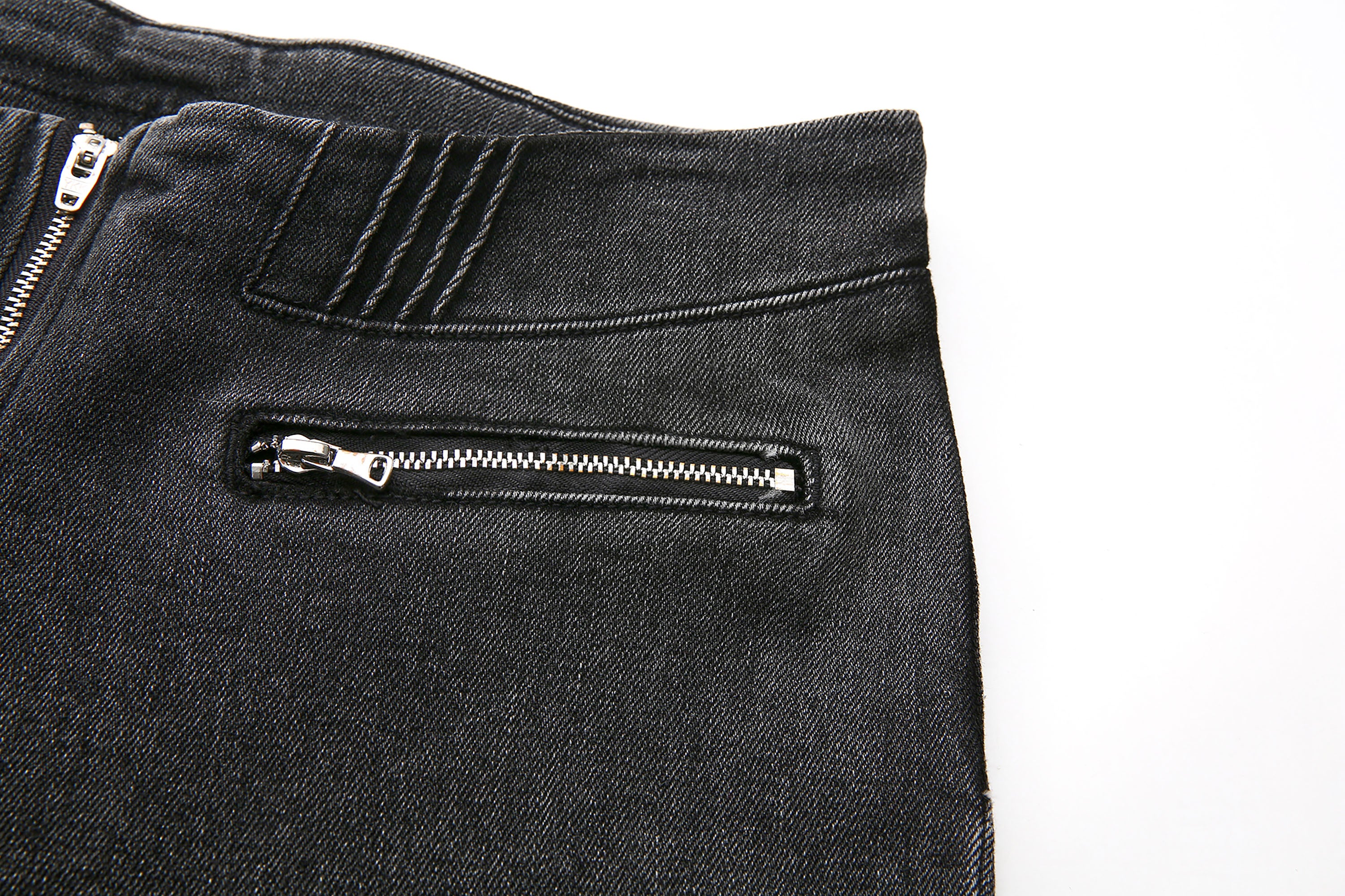 NEVER OFFEND L ANGEL Washed Low-Rise Flared Jeans