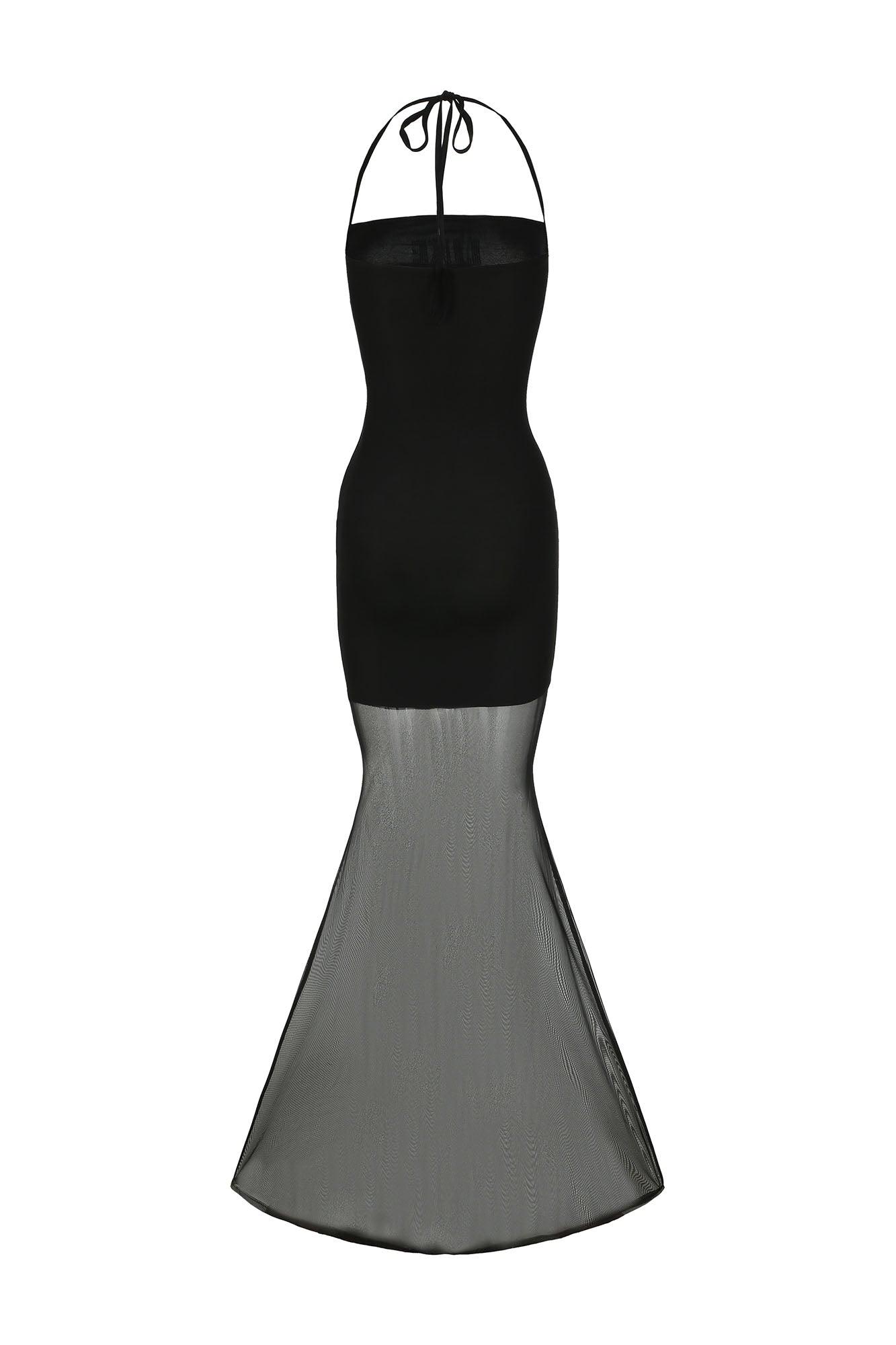 NEVER OFFEND L ANGEL Diamond Mesh Fishtail Maxi Dresses