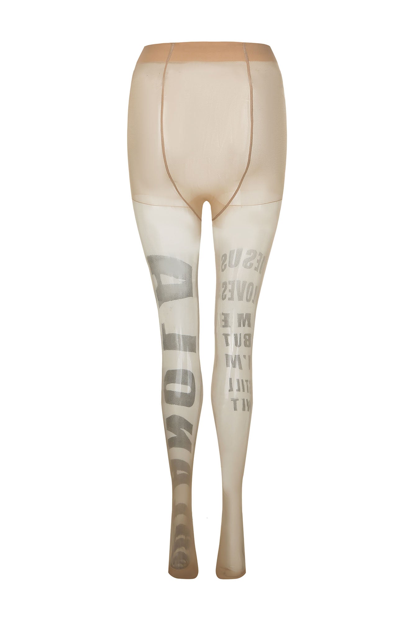 NEVER OFFEND L ANGEL Ultra-Sheer Graphic Tights