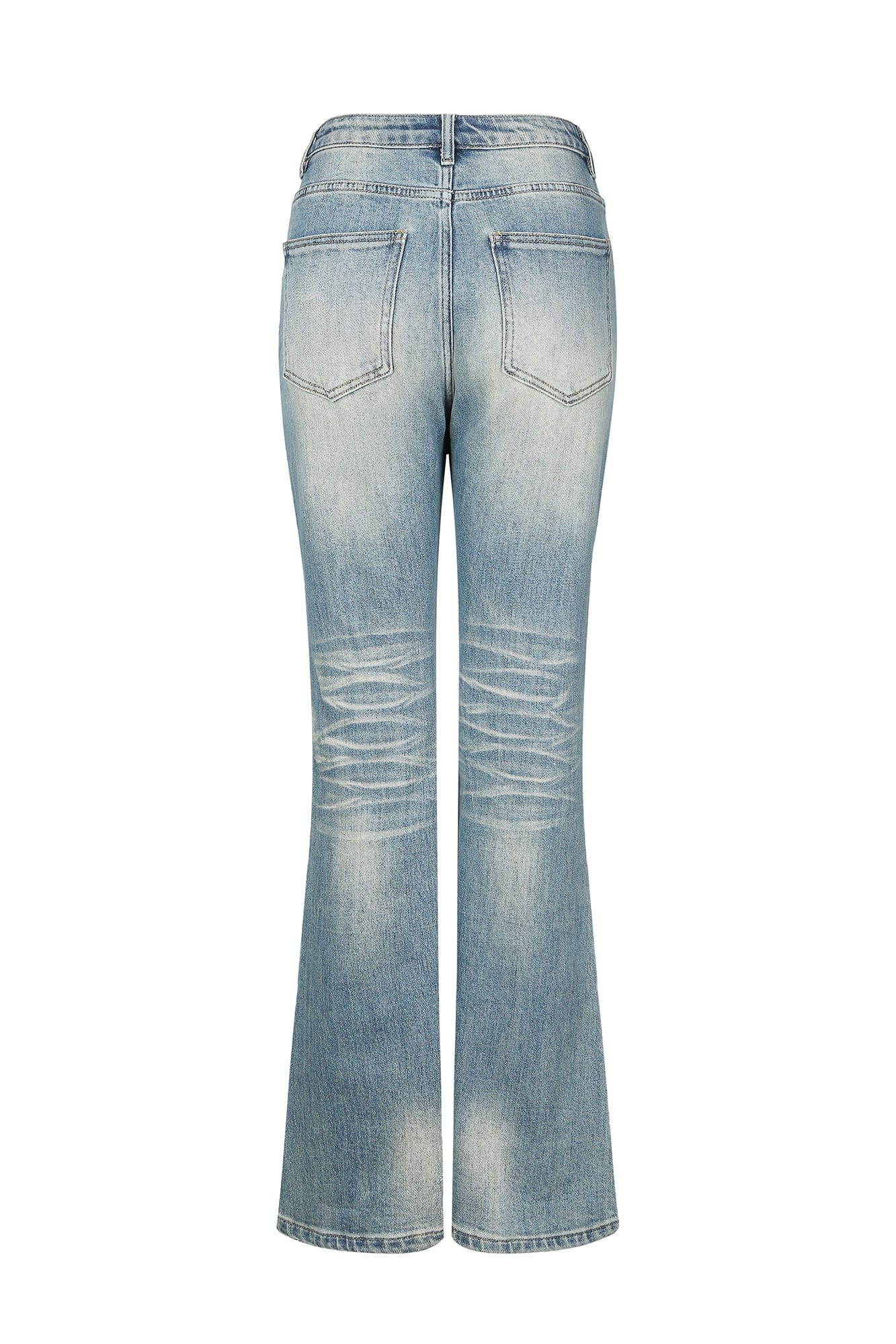 NEVER OFFEND L ANGEL Pearl-Embellished Washed Straight-Leg Jeans