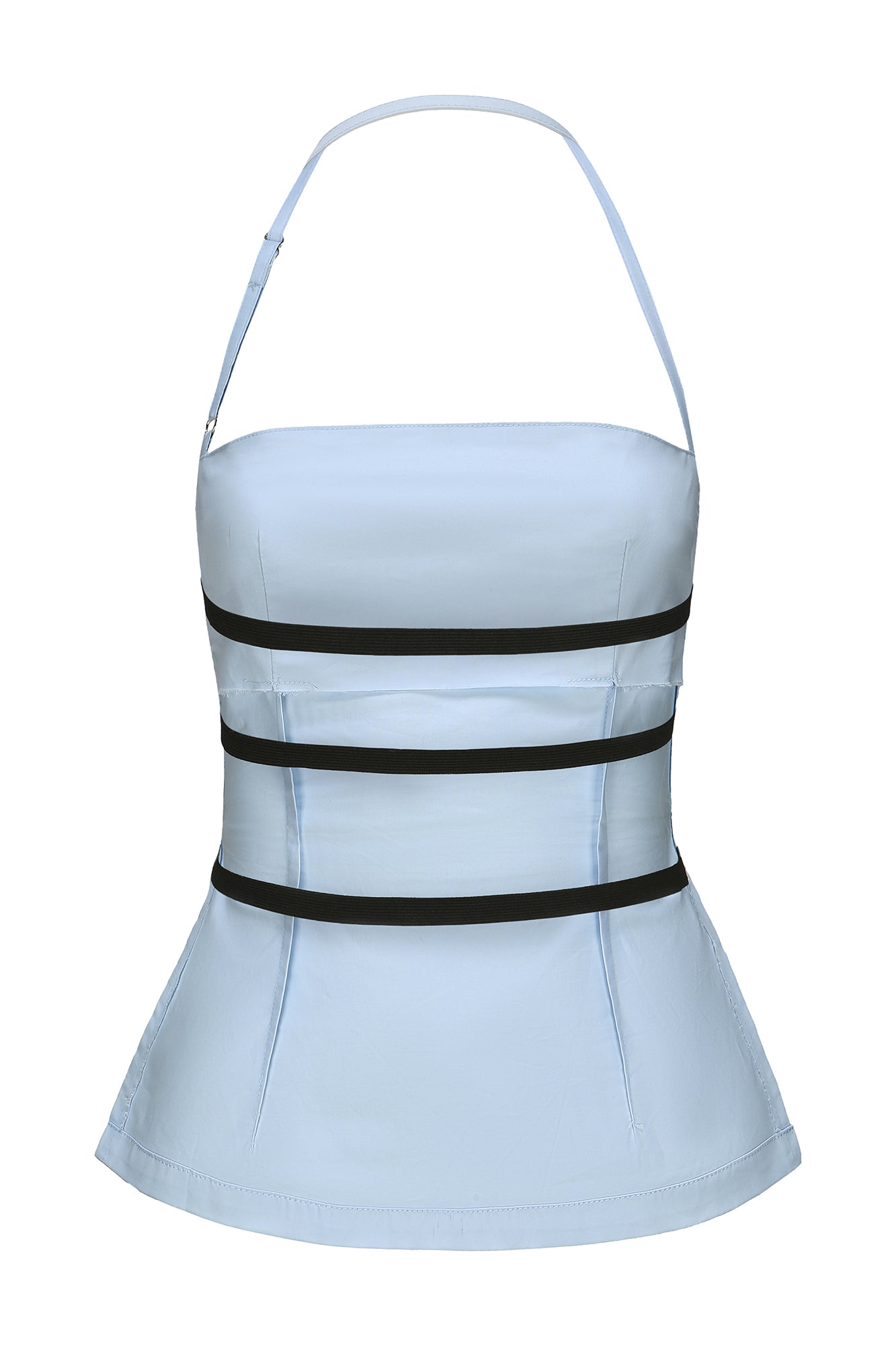 NEVER OFFEND L ANGEL Cut-Out Backless Halter Top