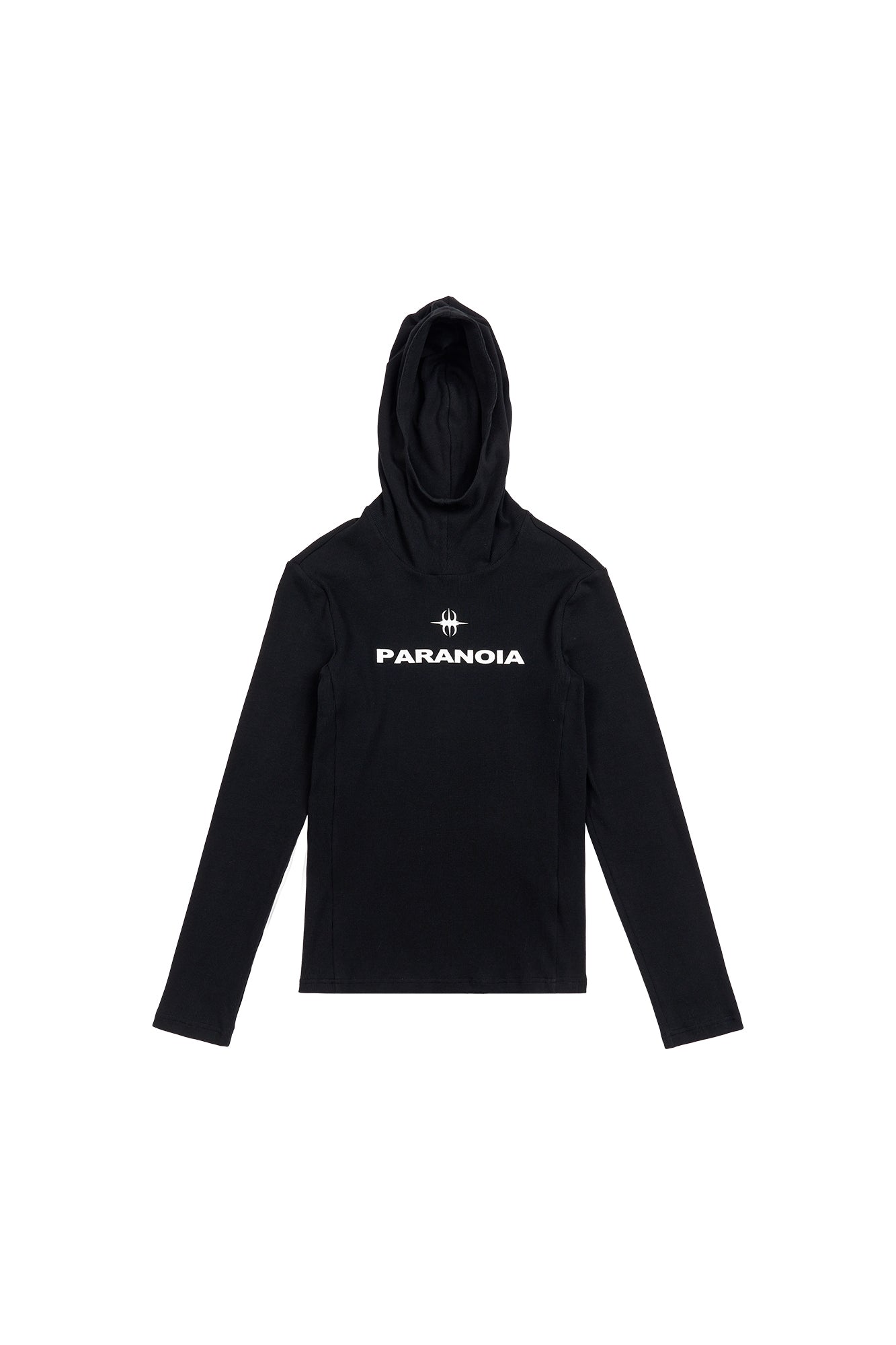 SAVAGEGROWTHWORLD Paranoia Graphic Balaclava Slim Hoodie, premium urban and streetwear designers apparel on PROJECTISR.com, SAVAGEGROWTHWORLD