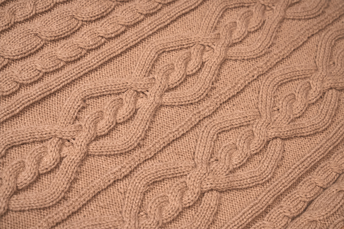 JYOSEI Merino Wool-Blended Spliced Oversized Tie Sweater