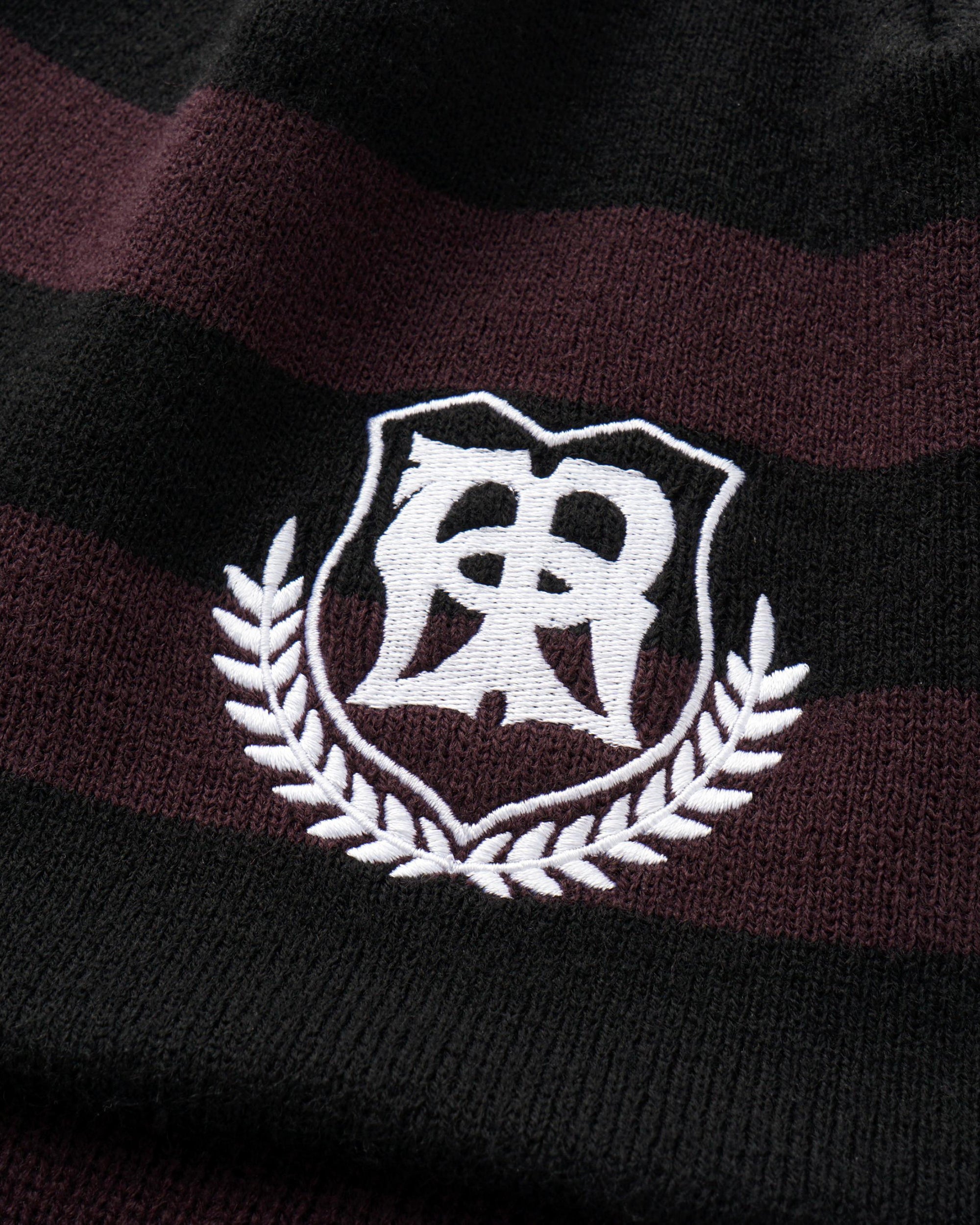 OINIMI Nautical Jacquard Stripe Knit Flight Cap