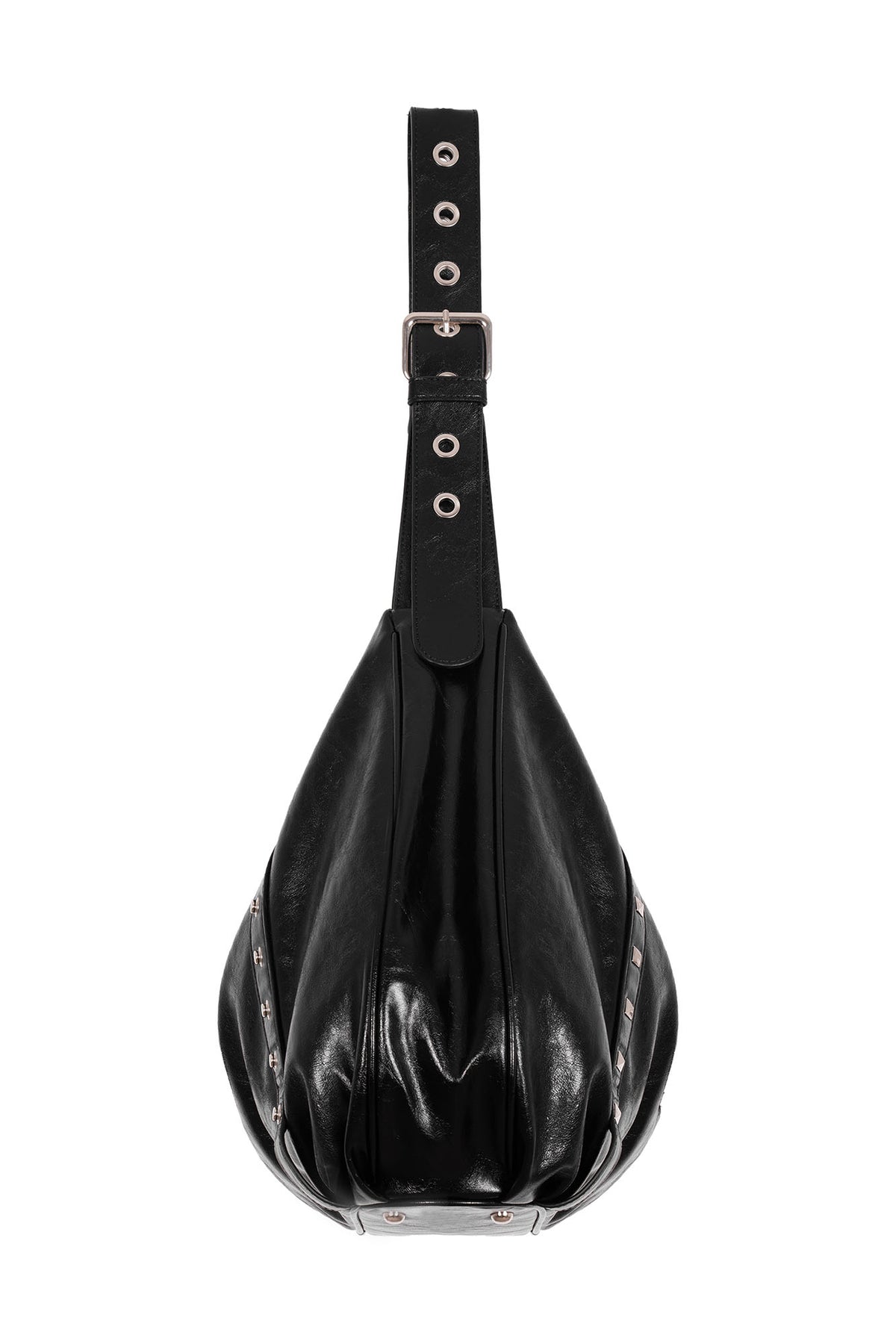JYOSEI Detachable Studded Fringe Faux Fur Tote Bag