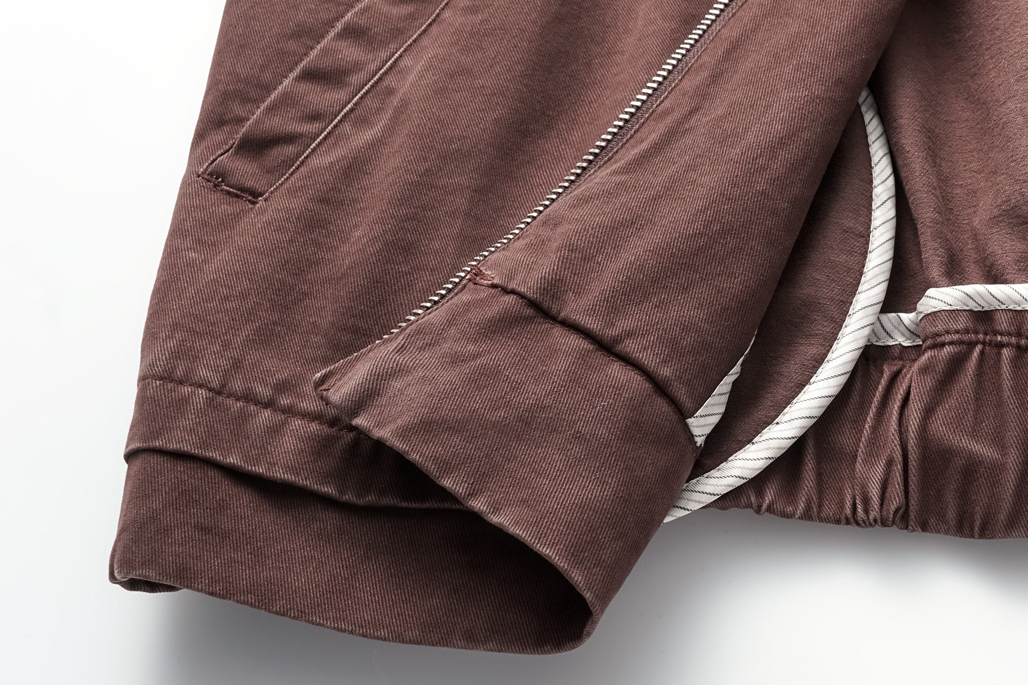 OINIMI Shoulder-Padded Twill Zip Vest